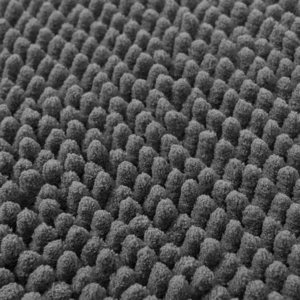Brentfords Noodle Bath Mat Non Slip Shower Soft Highly Absorbent Chenille Shaggy