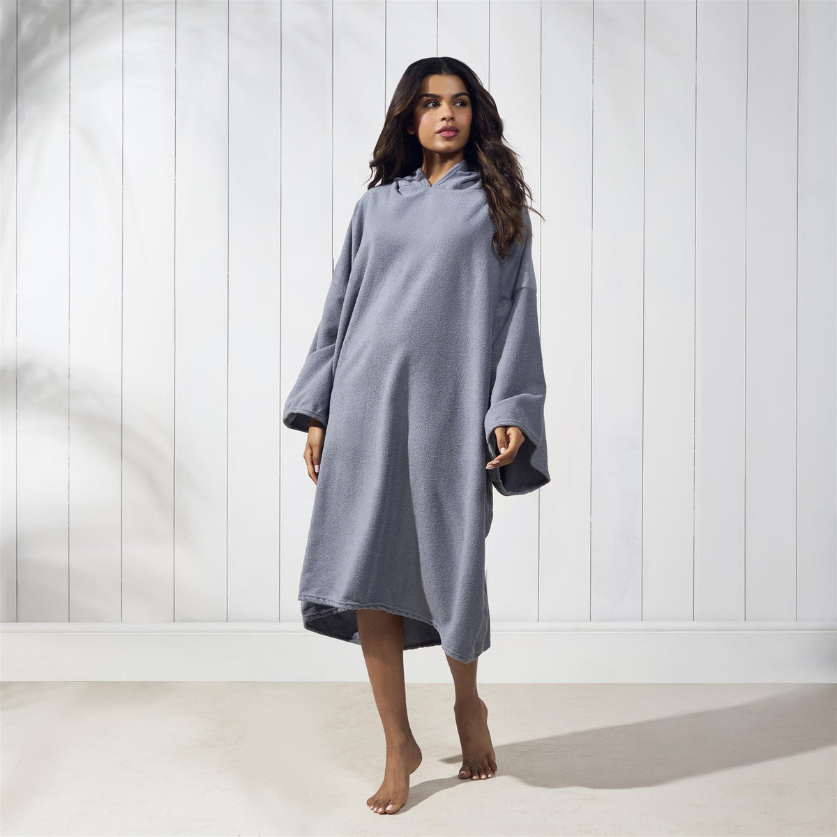 OHS Hooded Towel Poncho Adult Absorbent Dry Beach Swim Bath Changing Robe
