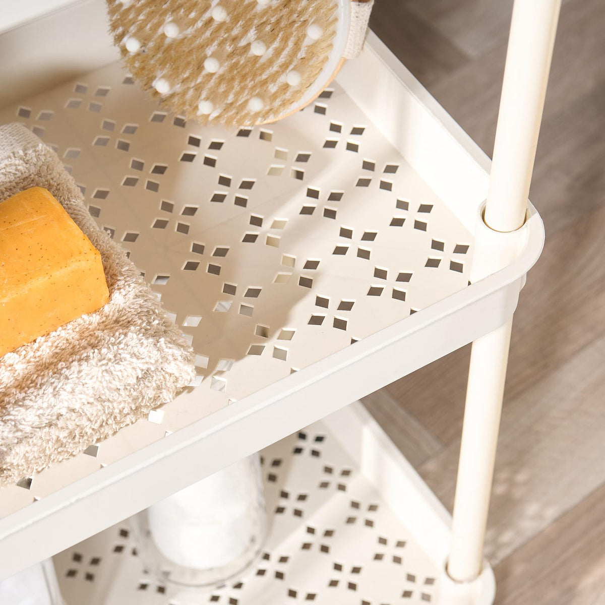 OHS Trolley Cart 3 Tier Roll Bathroom Storage Portable Kitchen Home Organiser
