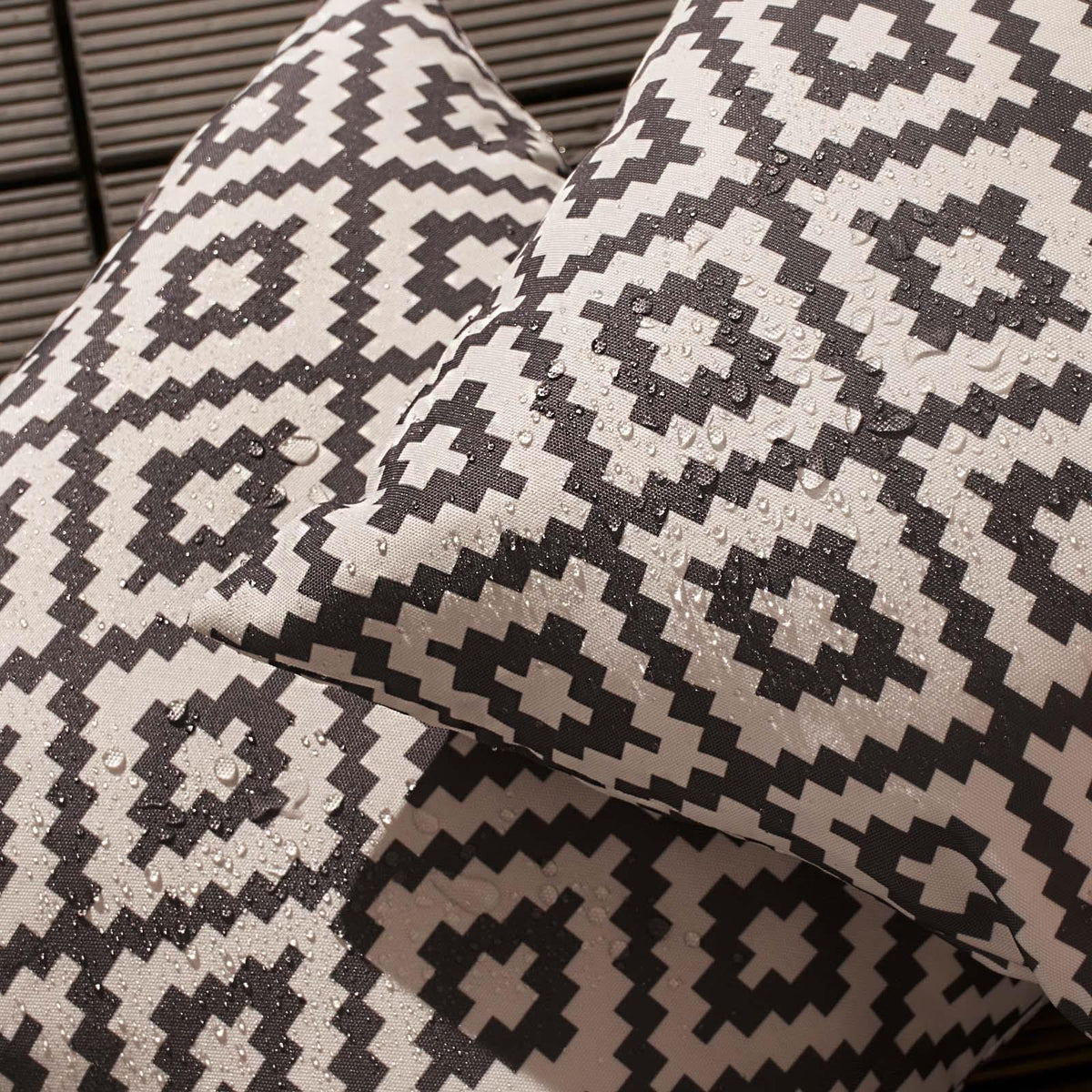 OHS Print Outdoor Cushion Covers Garden Water Resistant Filled Inserts Seat Set