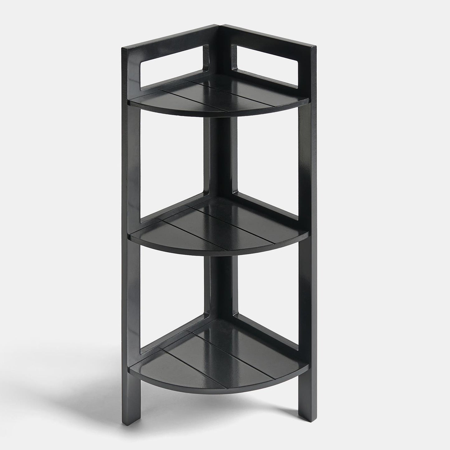 OHS Shelving Unit 3 Tier Storage MDF Home Organiser Display Corner Space Saving