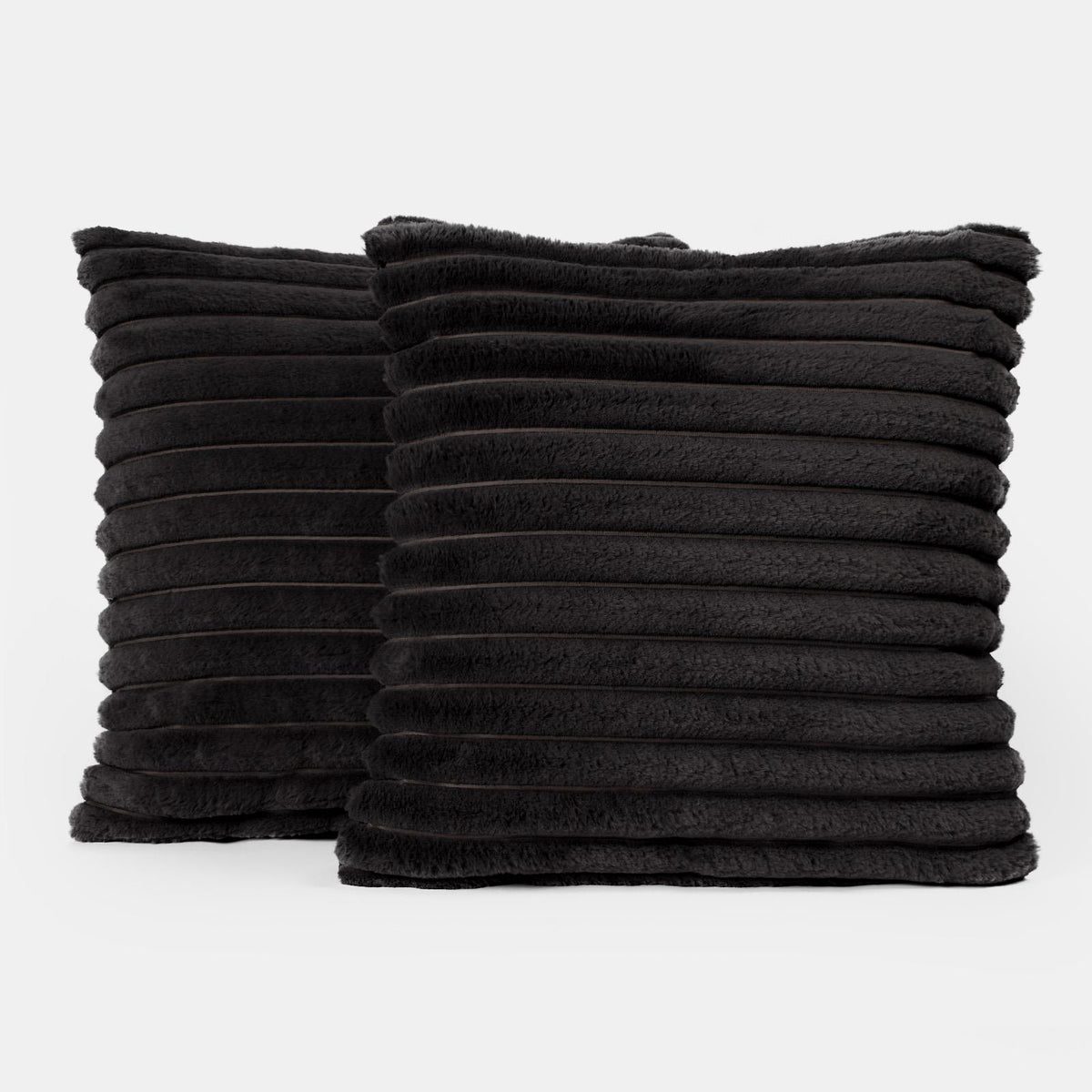 OHS Thick Rib Cushion Covers Faux Fur Soft Fleece Square Pillowcases Home Decor