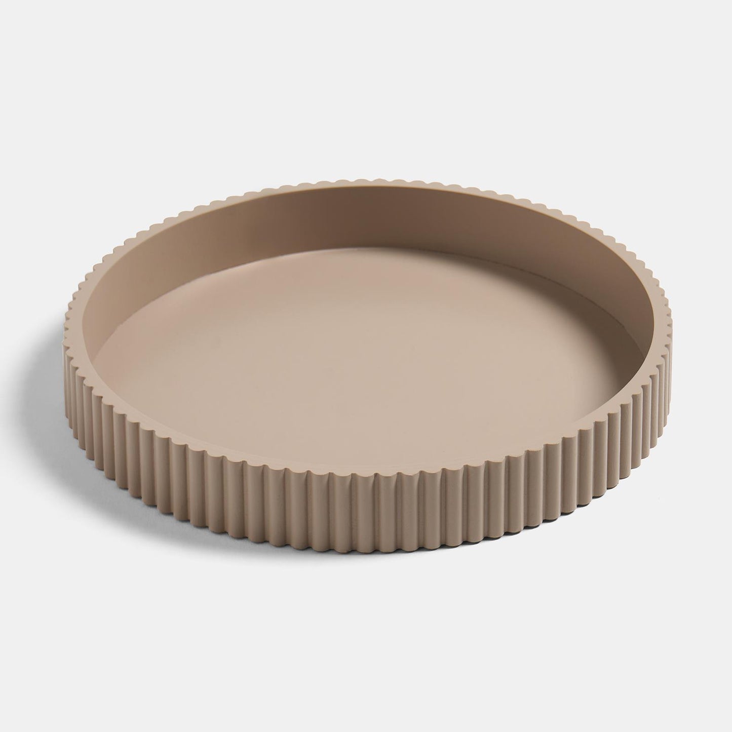 OHS Ribbed Decorative Tray Coffee Table Organiser Countertop Vanity Storage