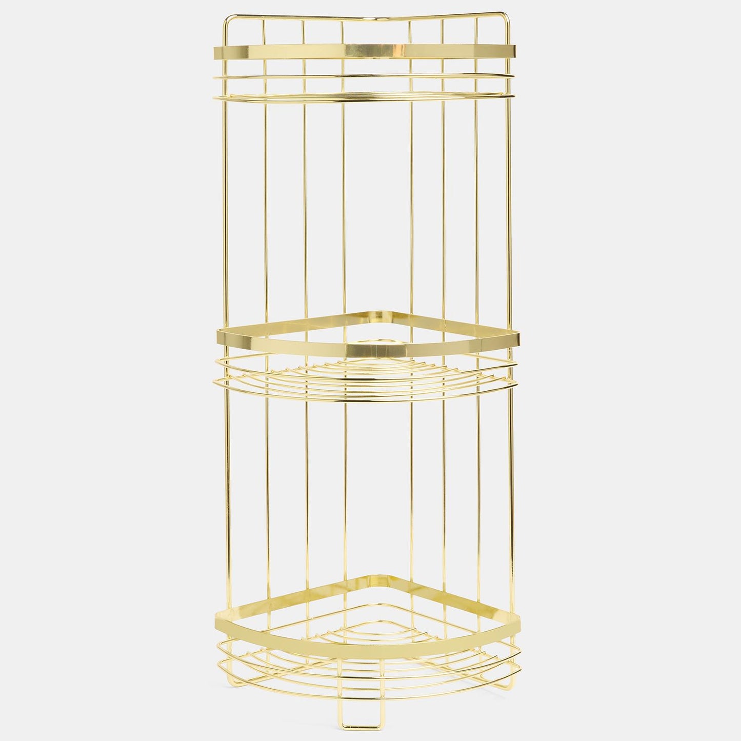OHS 3 Tier Shower Caddy Bathroom Organiser Plastic Freestanding Corner Shelf