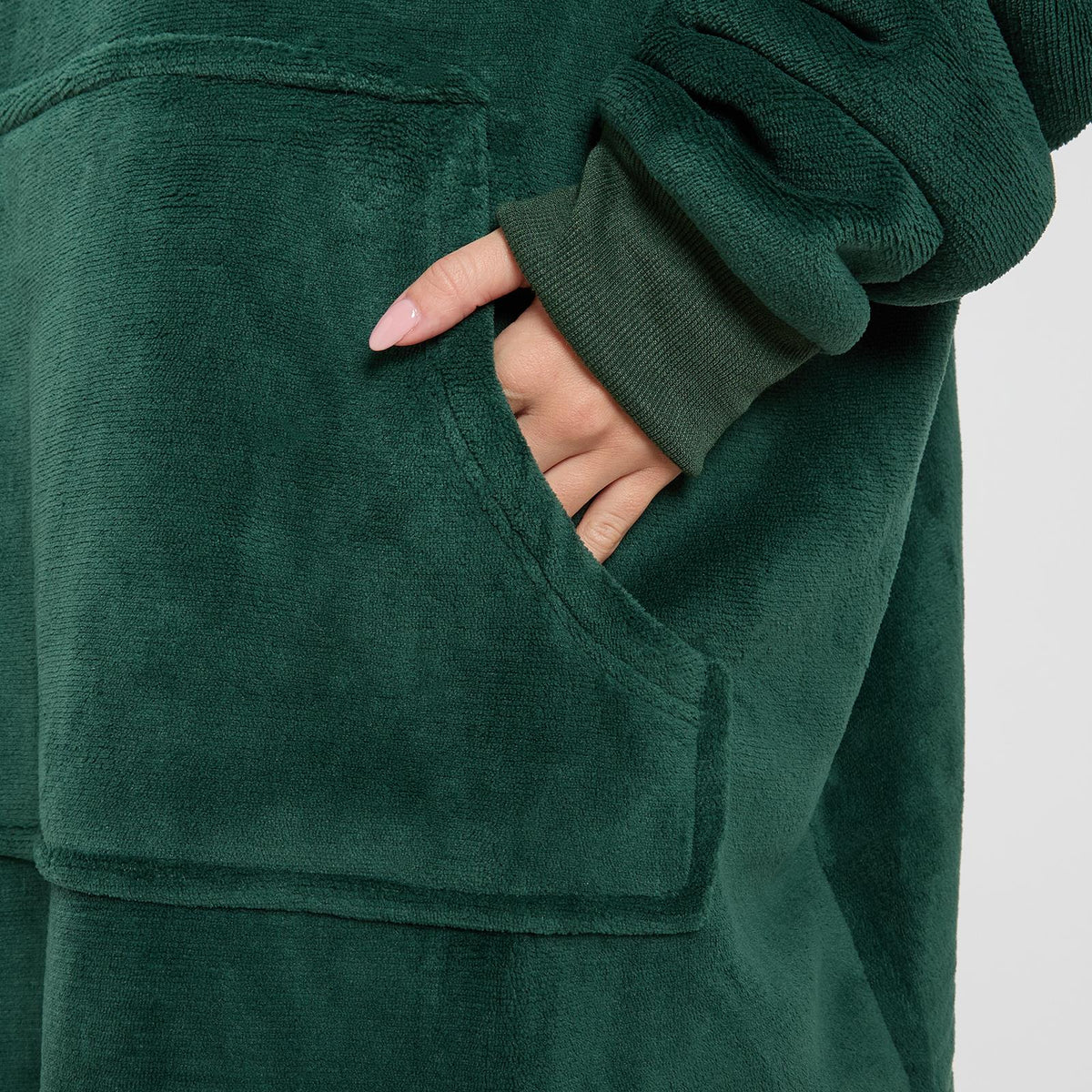 OHS Hoodie Blanket Oversized Ultra Plush Sherpa Giant Big Hooded Sweatshirt