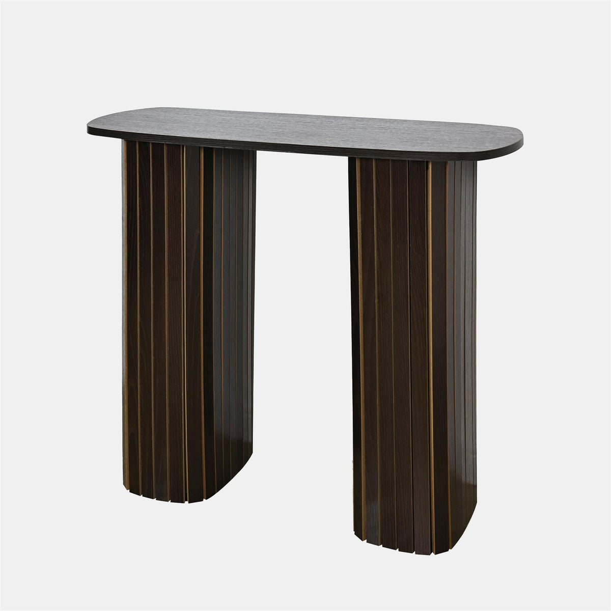 OHS Madison Console Table Ribbed Engineered Wood Entryway Display Unit Decor