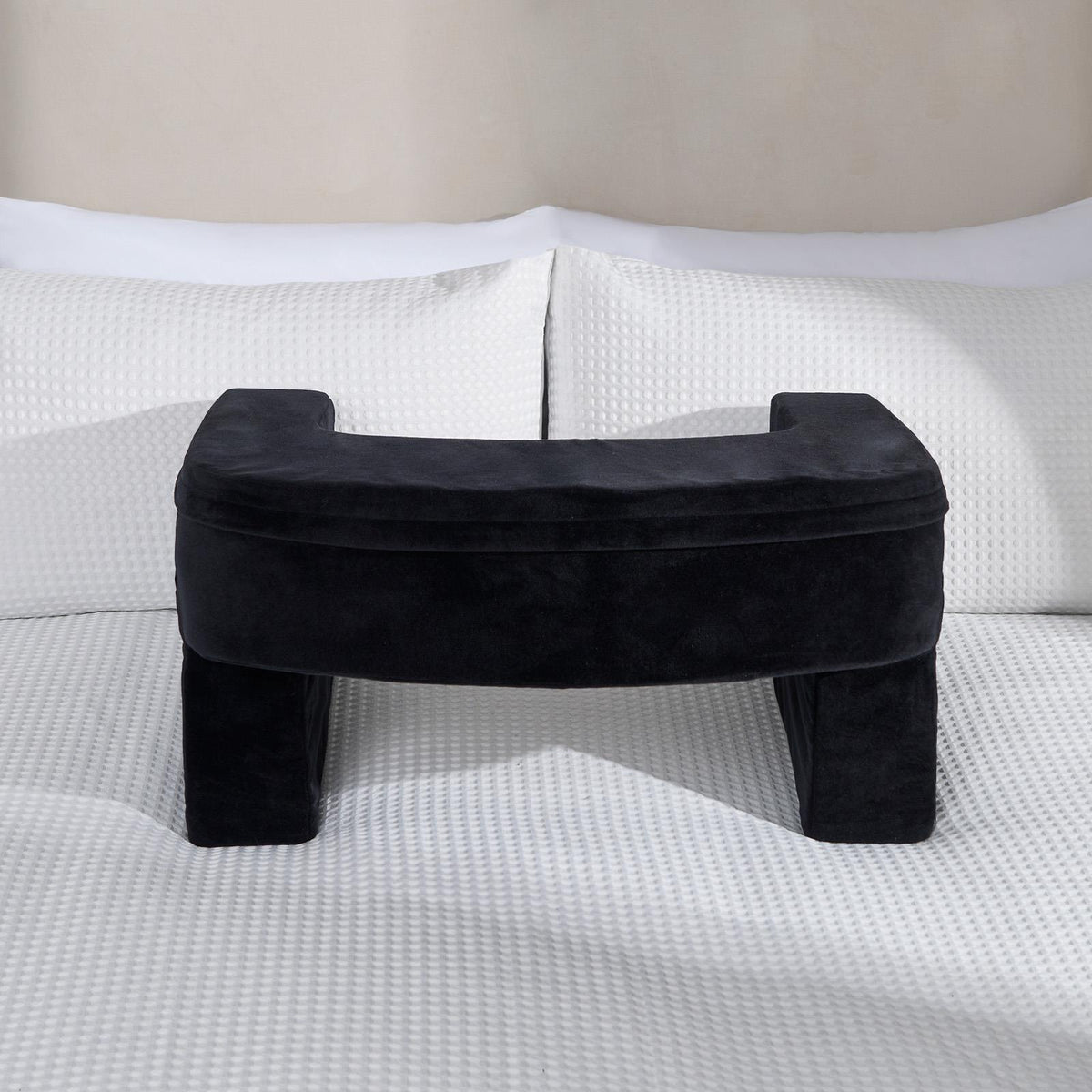 OHS Gaming Lap Pillow Cushion Matte Velvet Filled Laptop Table Tray with Pockets