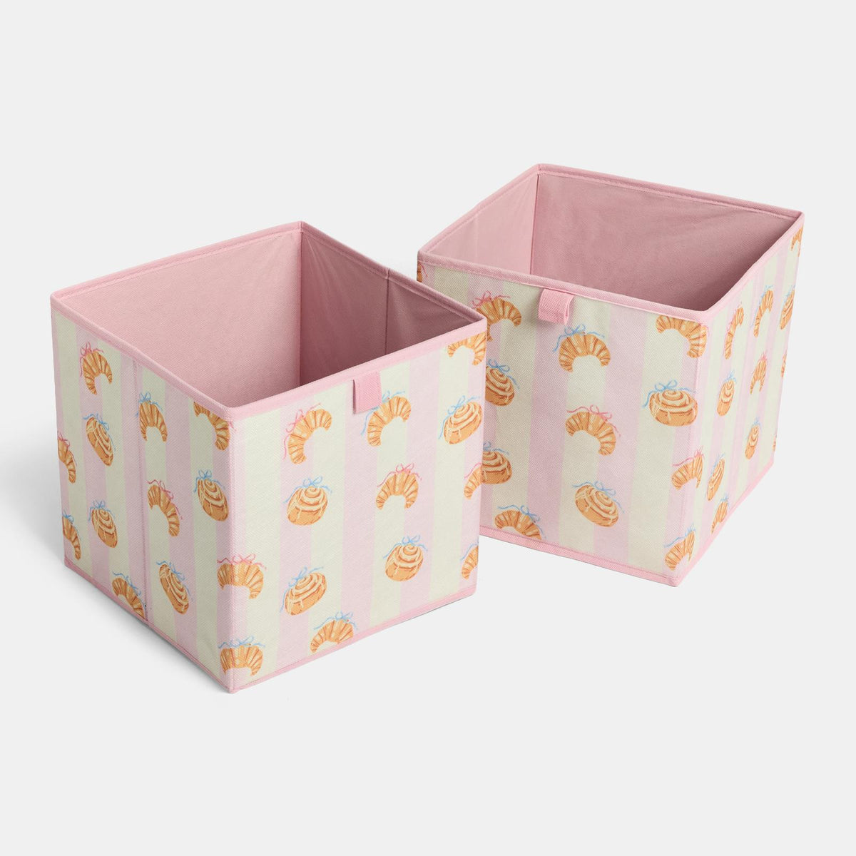OHS Kids Storage Box Cube Printed Folding 2 Pack Space Saving Shoe Toy Organiser