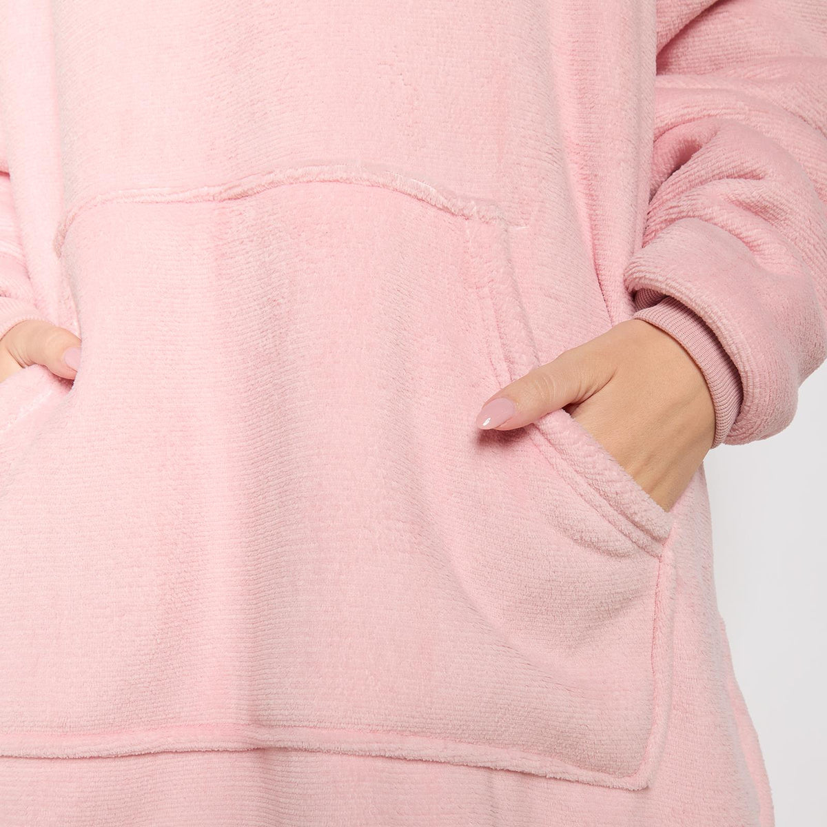 OHS Hoodie Blanket Oversized Ultra Plush Sherpa Giant Big Hooded Sweatshirt
