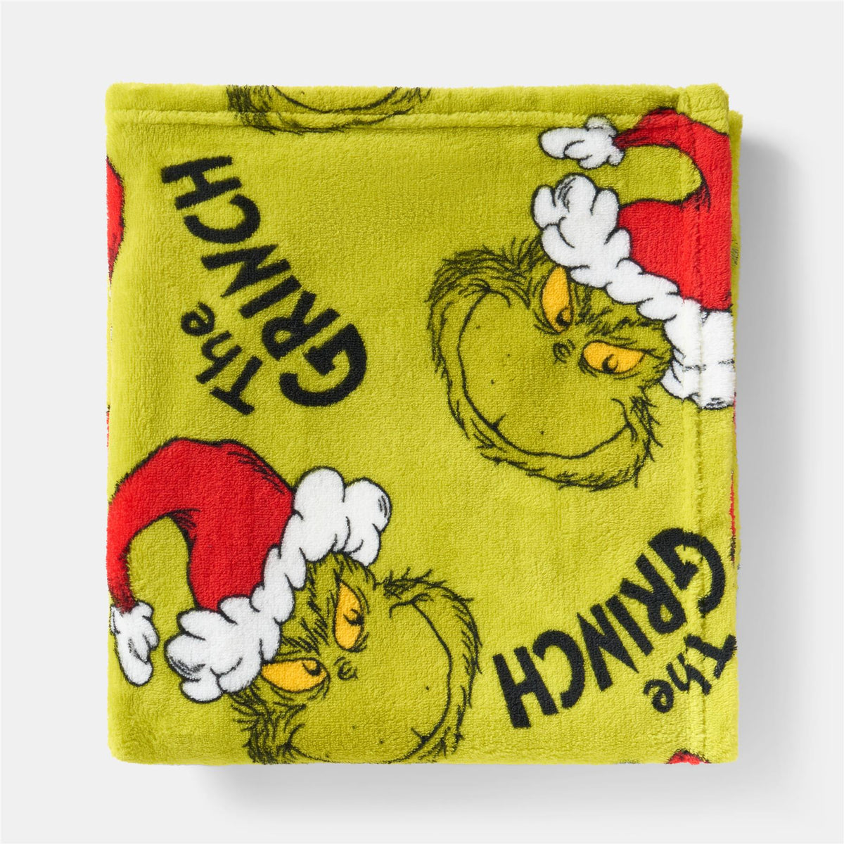 OHS x Grinch Throw Xmas Soft Fleece Novelty Hooded Blanket Thermal Bedspread