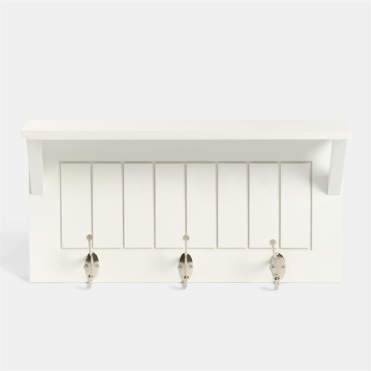OHS Coat Rack Wall Mounted Shelf Engineered Wood Floating Display Unit