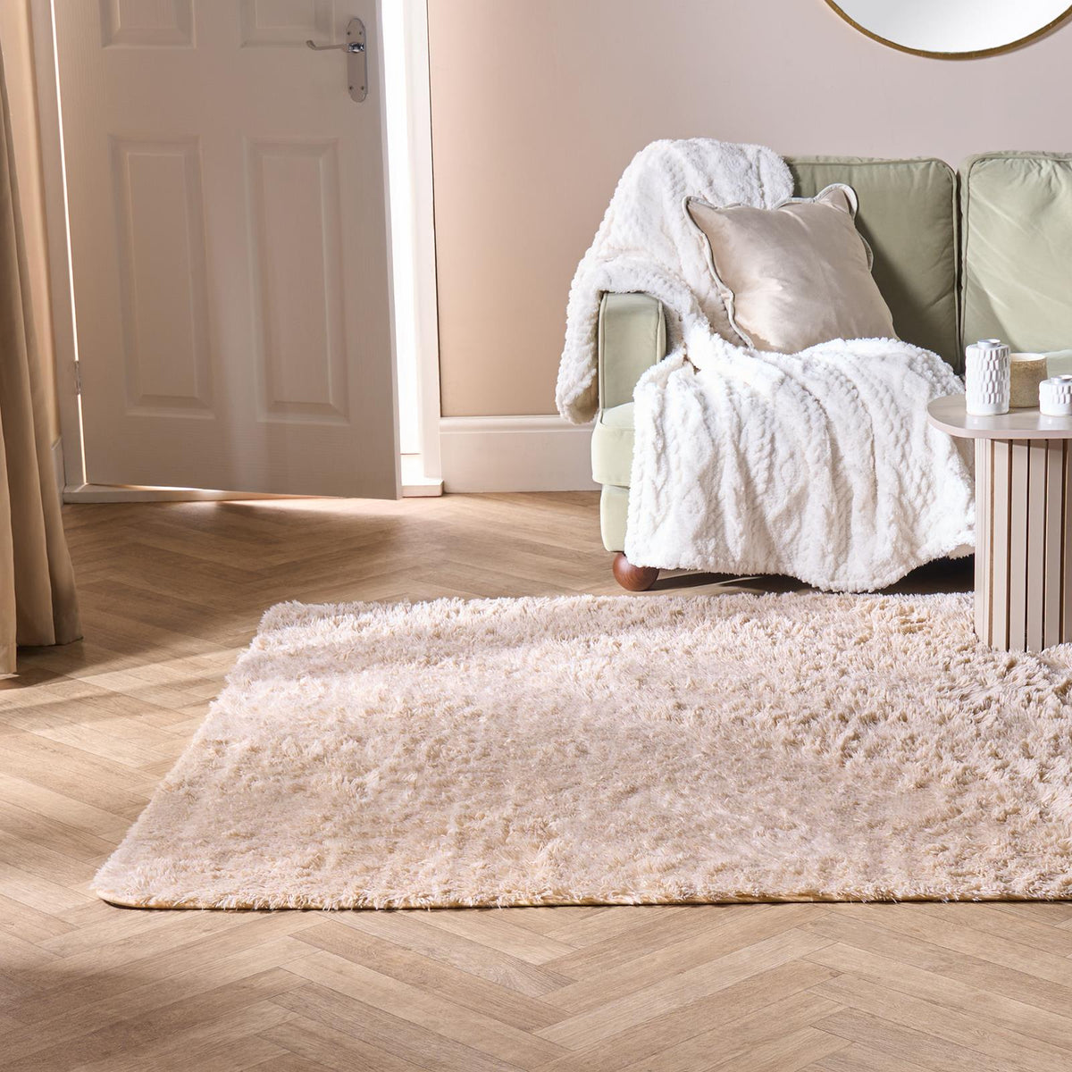 OHS Fluffy Rug Anti-Slip/Skid Shaggy Large Bedroom Non-Shed Floor Carpet Mat
