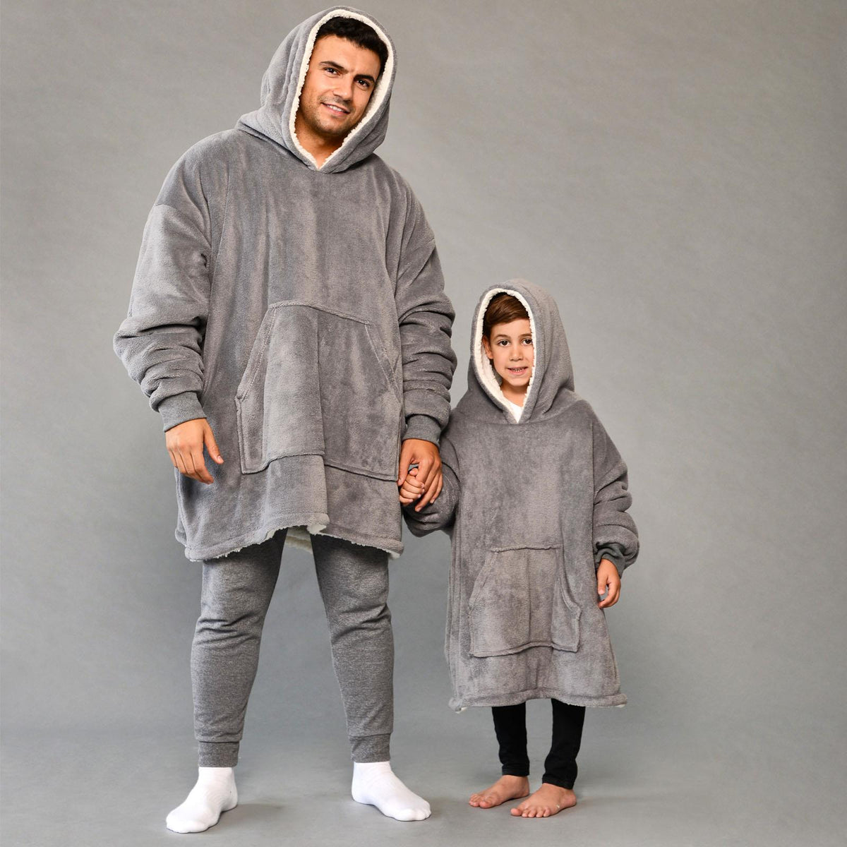 OHS Kids Hoodie Blanket Oversized Ultra Plush Soft Sherpa Wearable Sweatshirt