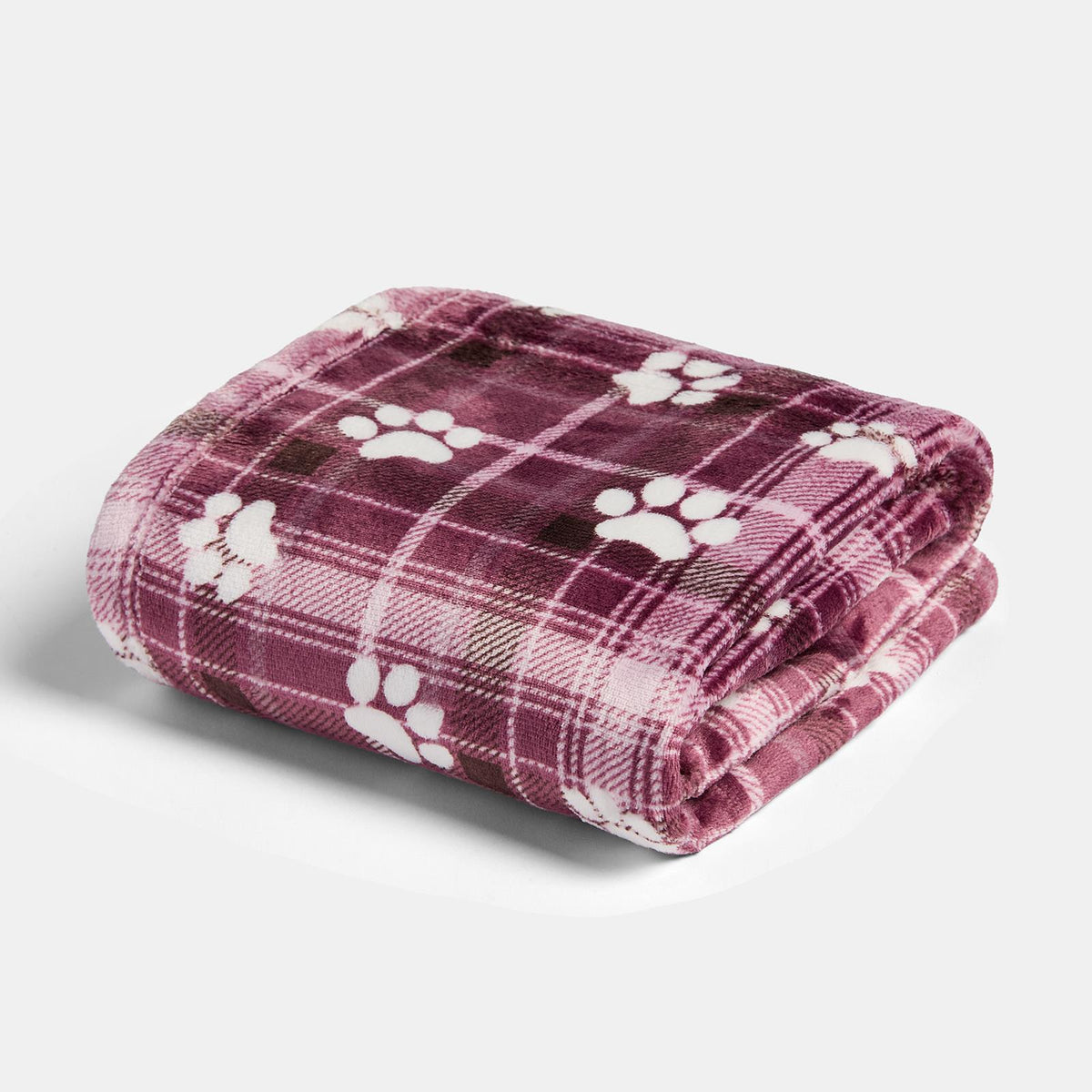 OHS Printed Pet Blanket Reversible Sherpa Fleece Dog Cats Thermal Calming Throw