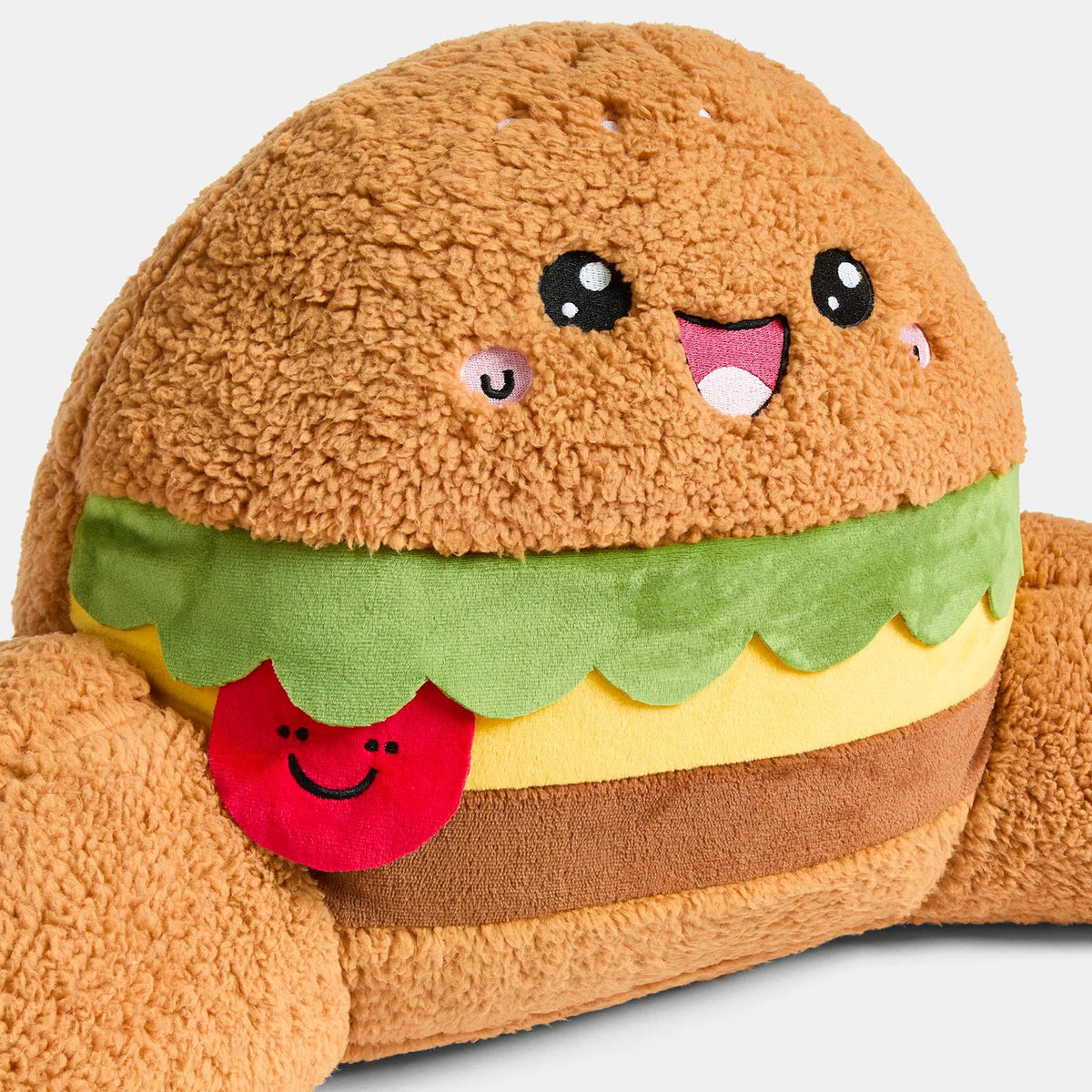 OHS Character Cuddle Cushion Soft Fleece Reading Pillow with Arms Bed Chair