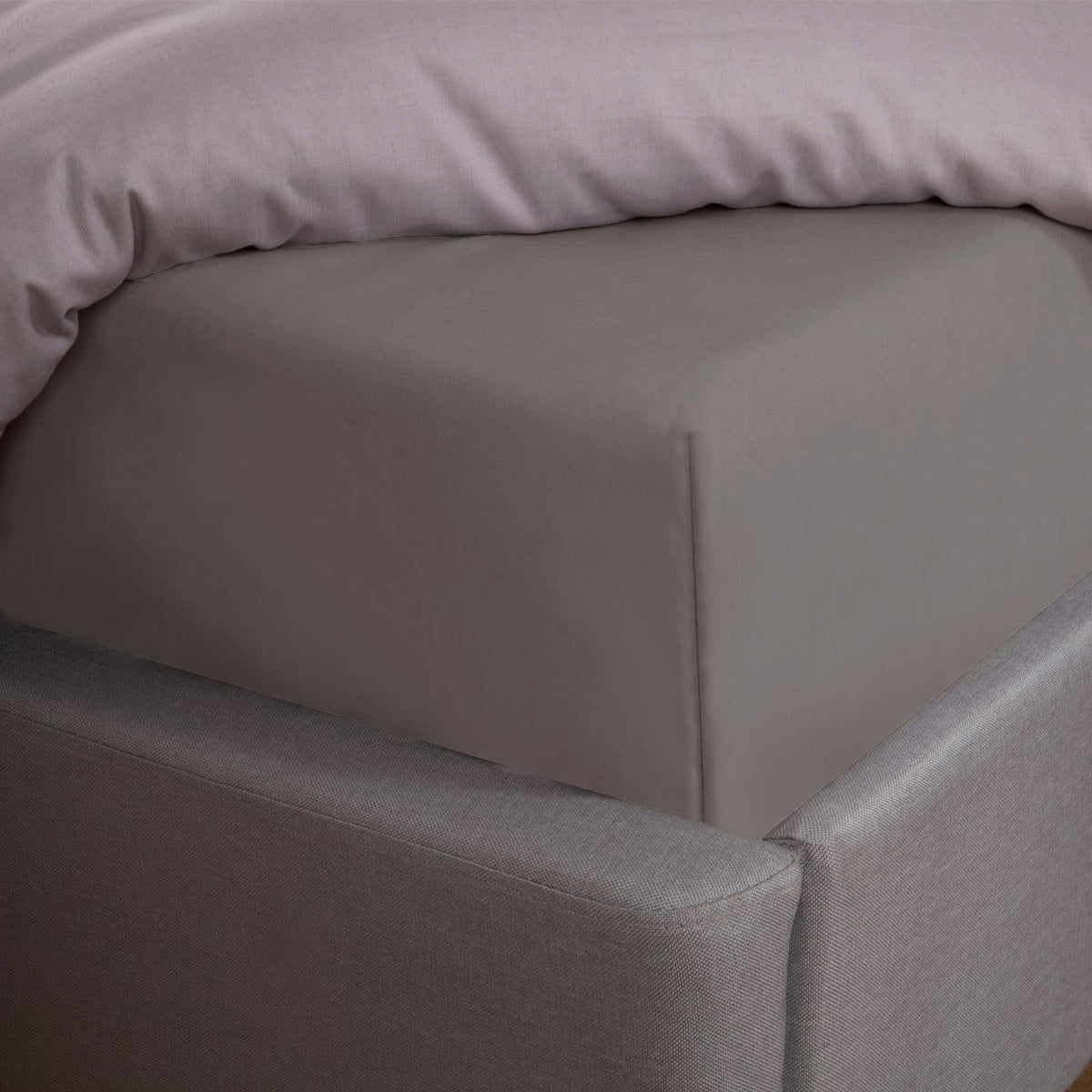 OHS Luxury 100% Cotton Deep Fitted Sheet Full Bedding Single Double King