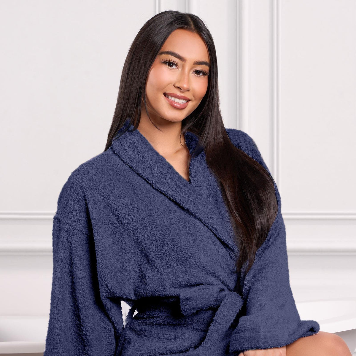 Brentfords Luxury 100% Cotton Bath Robe Terry Towel Soft Dressing Gown Unisex
