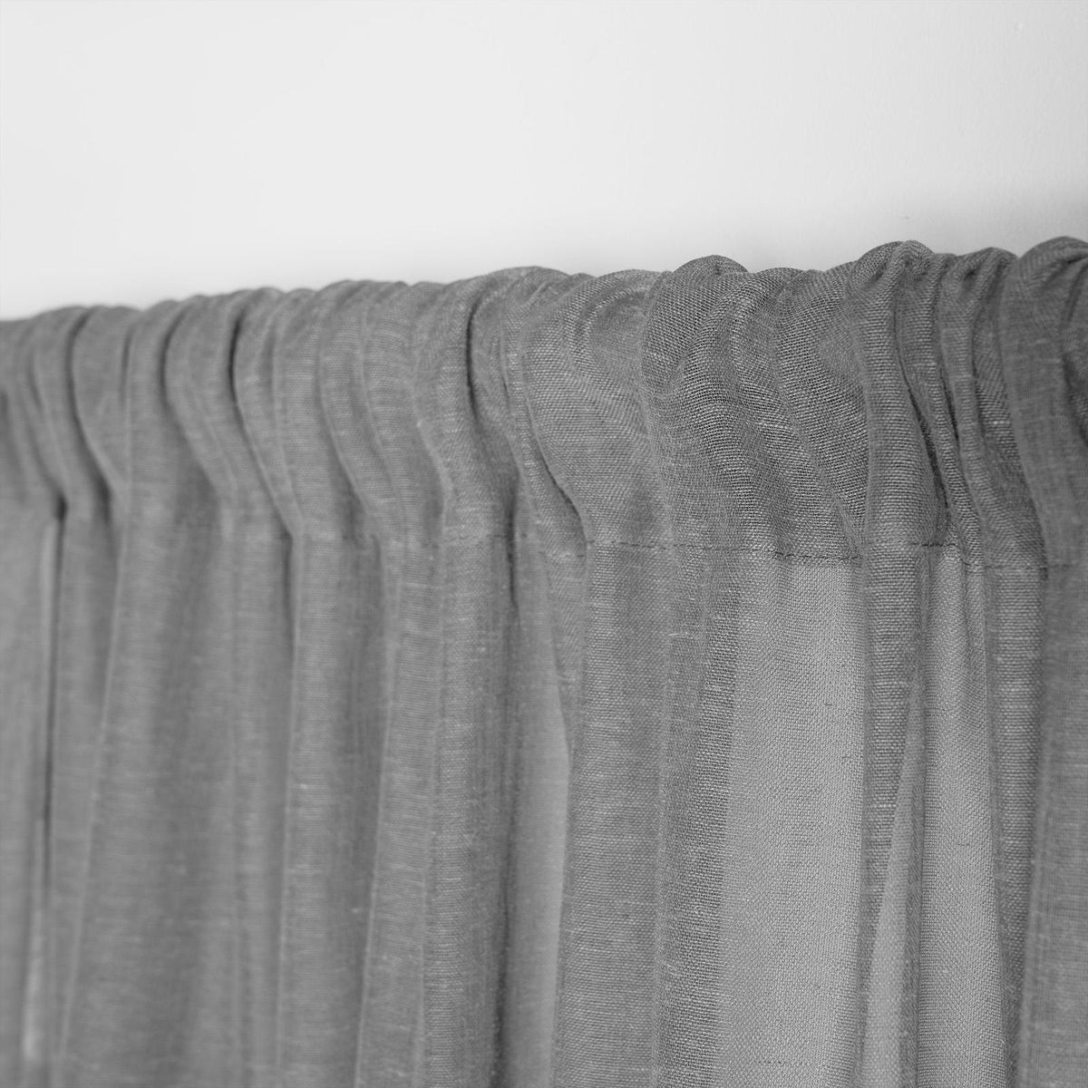 OHS Linen Look Voile Net Curtains 2 Panels Rod Slot Top Pair Home Set 55x87