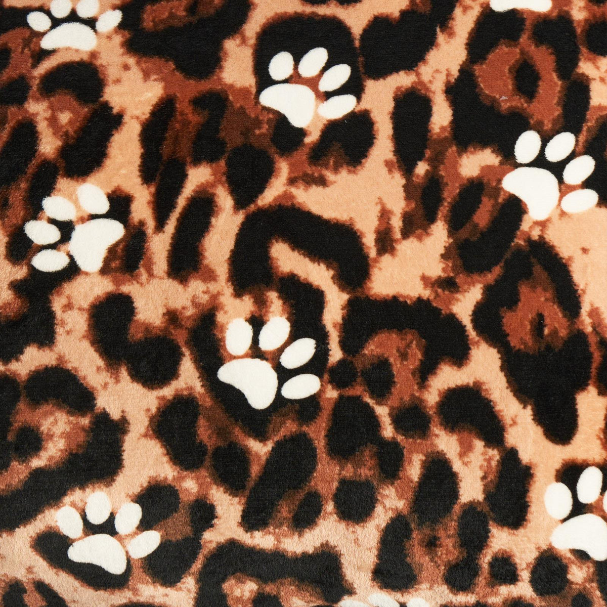 OHS Print Pet Bed Fleece Paw Checks Leopard Stripes Xmas Calming Cushion Dog Cat