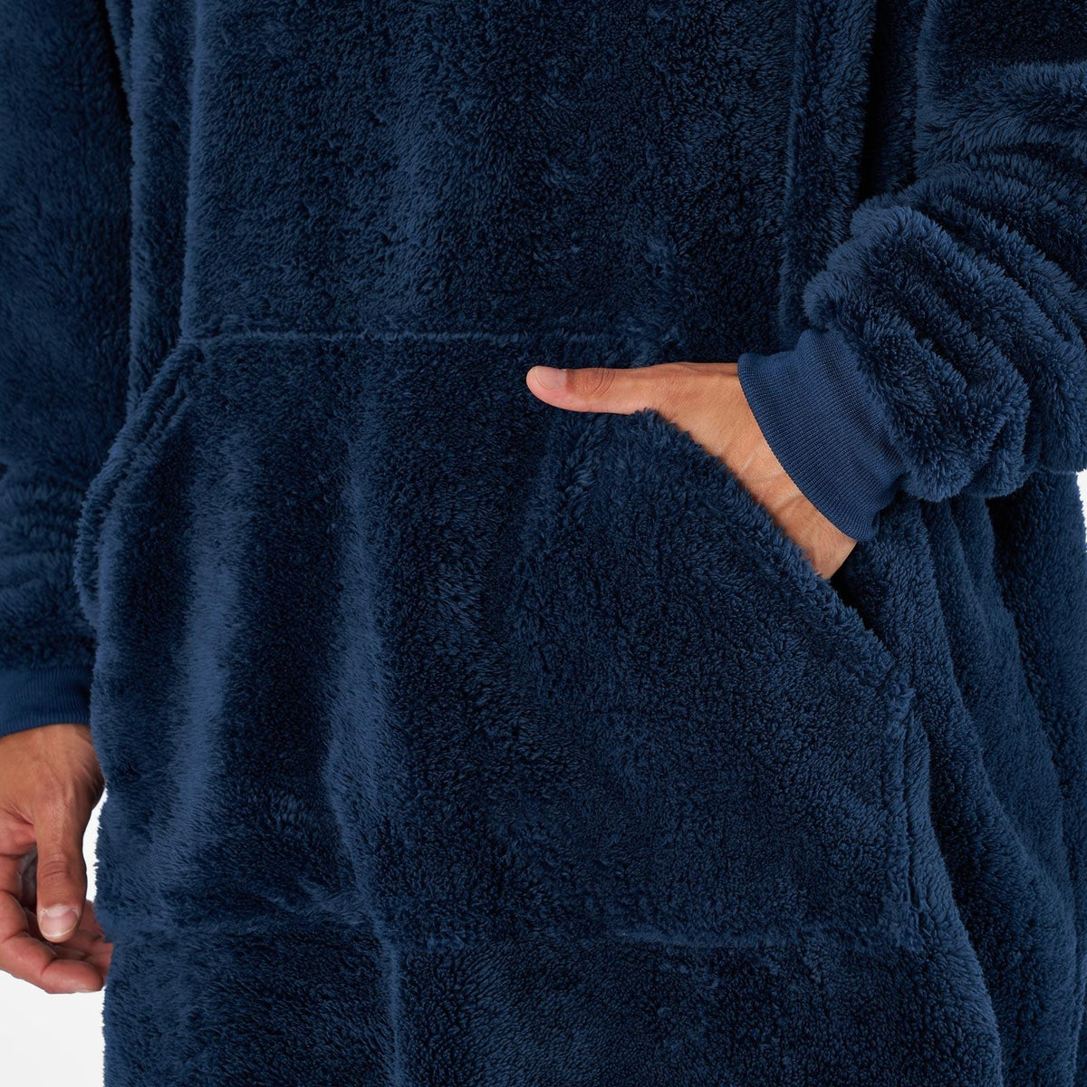 Brentfords Extra Long Blanket Hoodie Oversized Teddy Fleece Sweatshirt Adult NEW