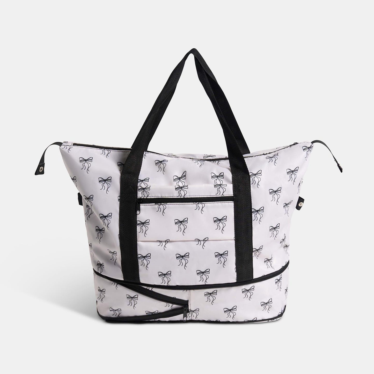 OHS Bows Weekend Travel Bag Expandable Shoe Compartment Cabin Duffle