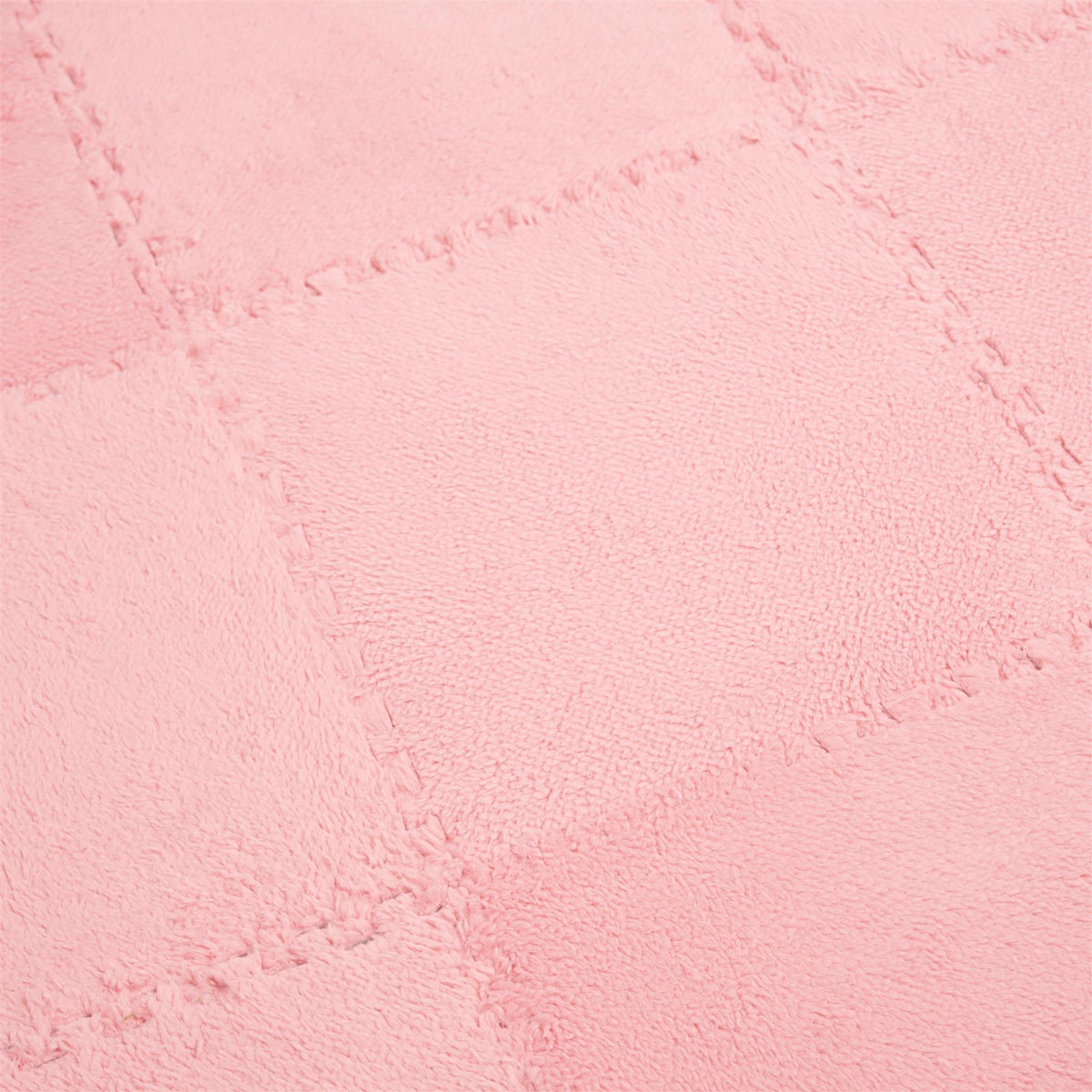 OHS Interlocking Foam Floor Tiles Teddy Fleece Soft Kids Play Mat Carpet Yoga