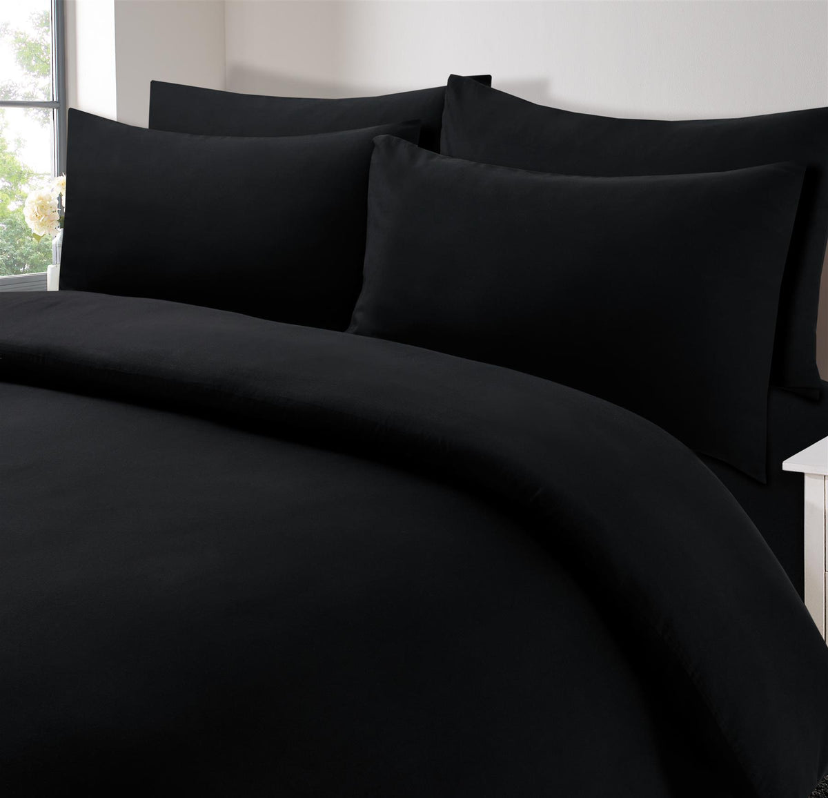 OHS Microfibre Housewife Pillowcases Set 2 Pack Wrinkle Resistant Pillow Covers