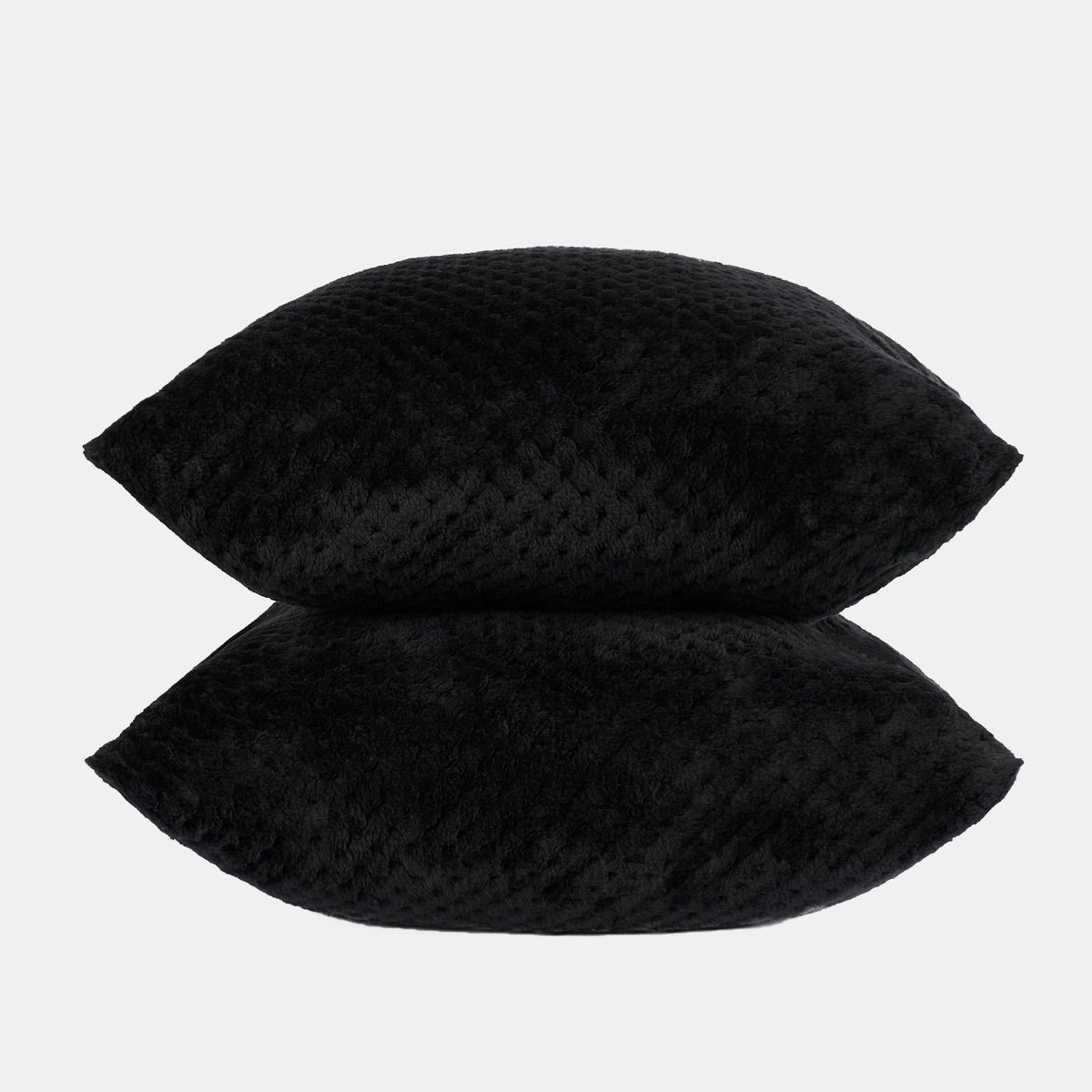 OHS Waffle Fleece Cushion Covers 2/4 Pack Soft Filler Decor