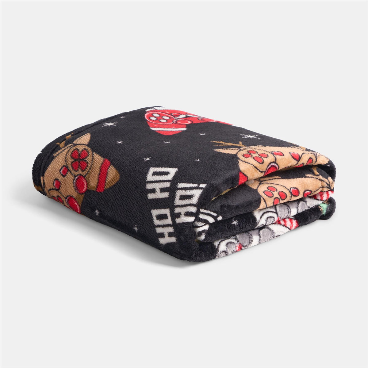 OHS Xmas Flannel Throw Kids Soft Fleece Travel Blanket Winter Thermal Bedspread