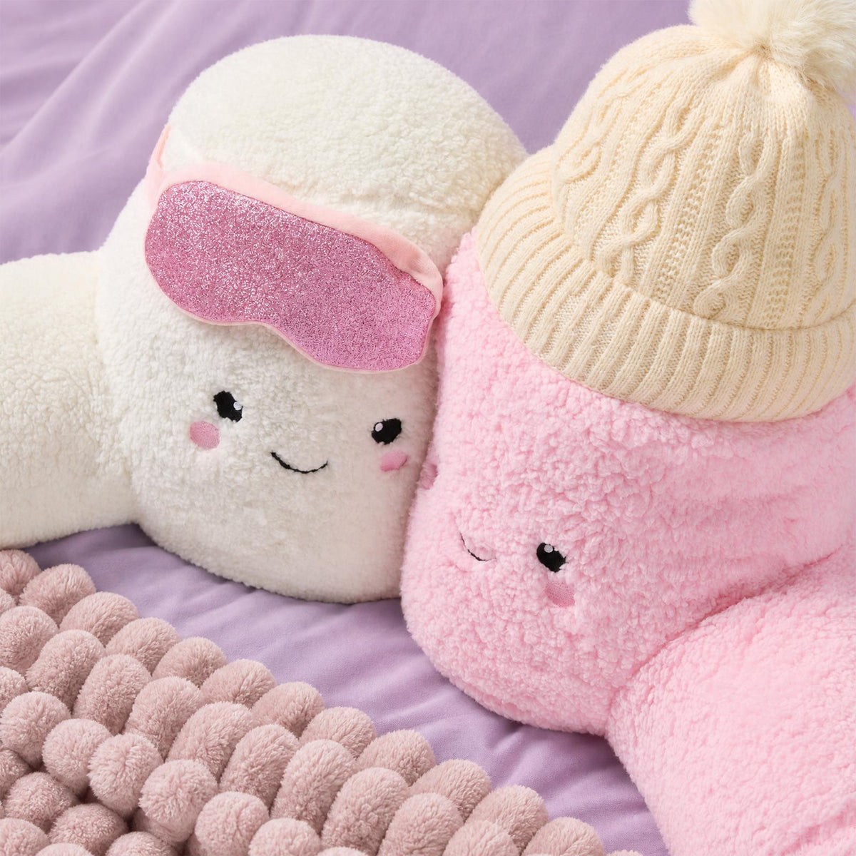 OHS Character Cuddle Cushion Soft Fleece Reading Pillow with Arms Bed Chair