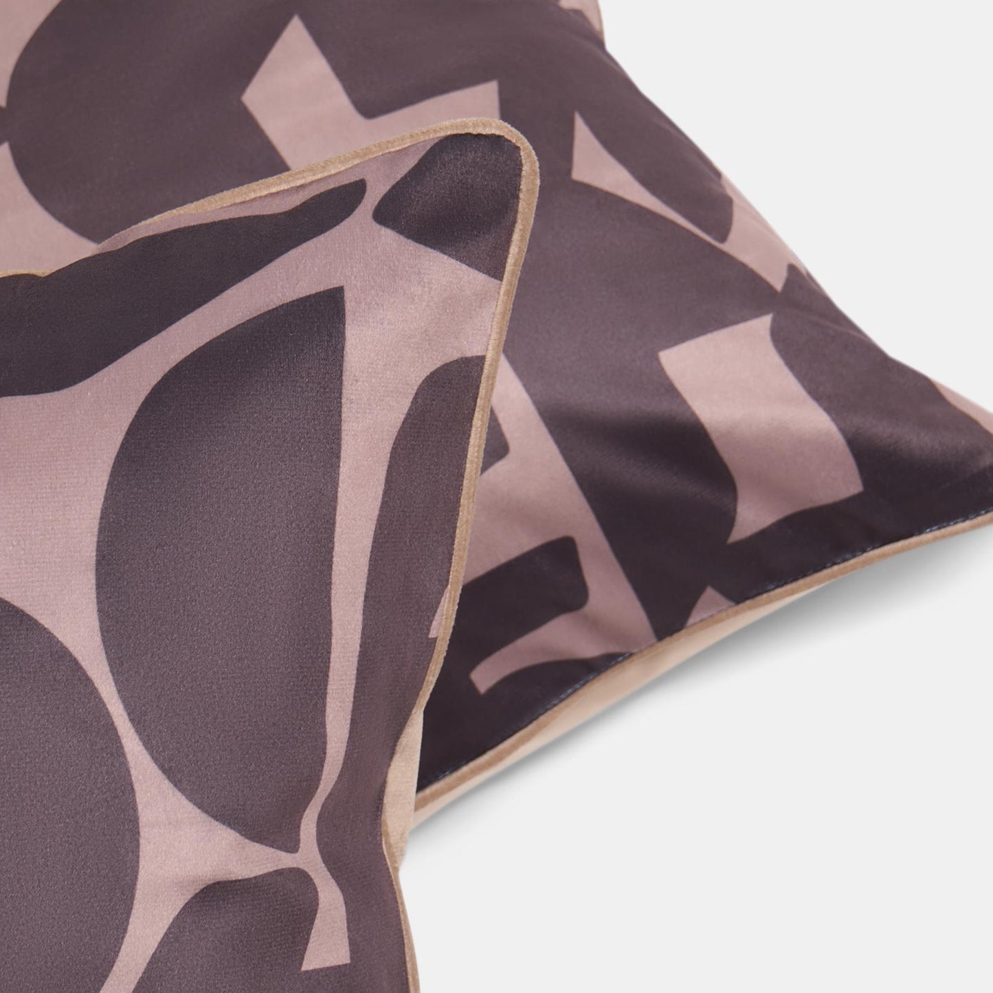 OHS Abstract Print Cushion Covers Matte Velvet Super Soft Square Pillowcases