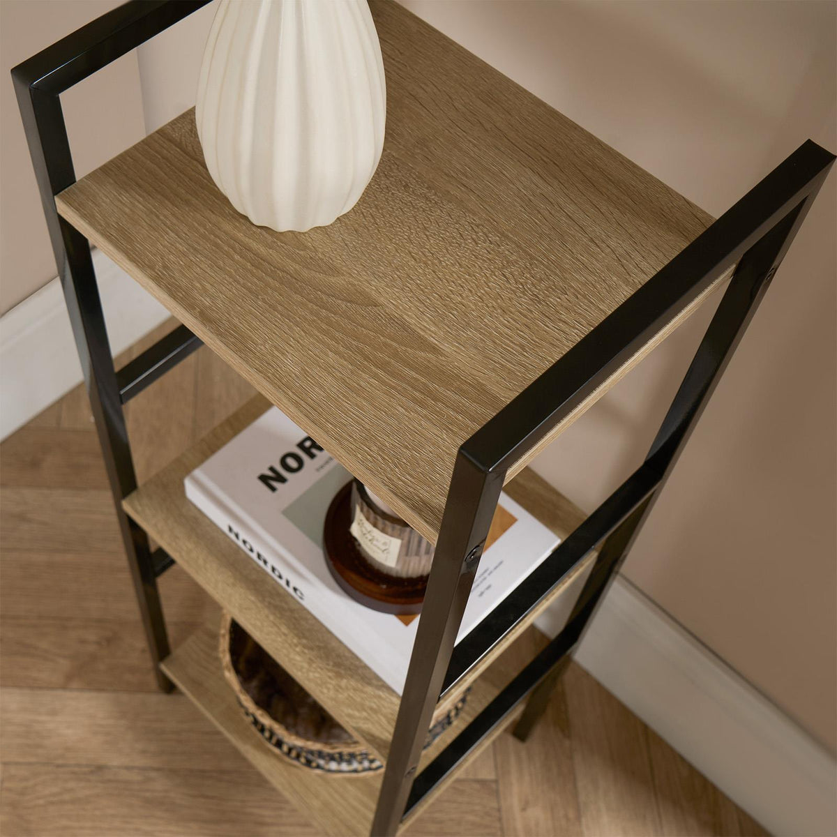 OHS Shelving Unit 3/4/5 Storage Organiser Modern Wire Home Decor Office