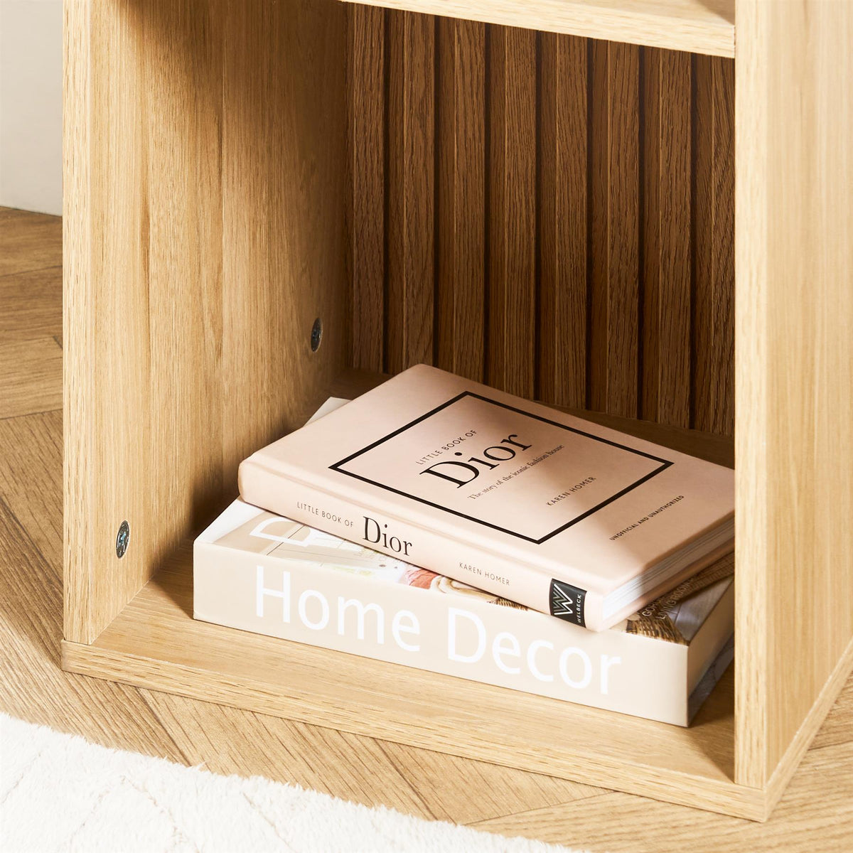 OHS Dallas Cube Storage Wood Effect Bookcase Freestanding Open Shelf Unit
