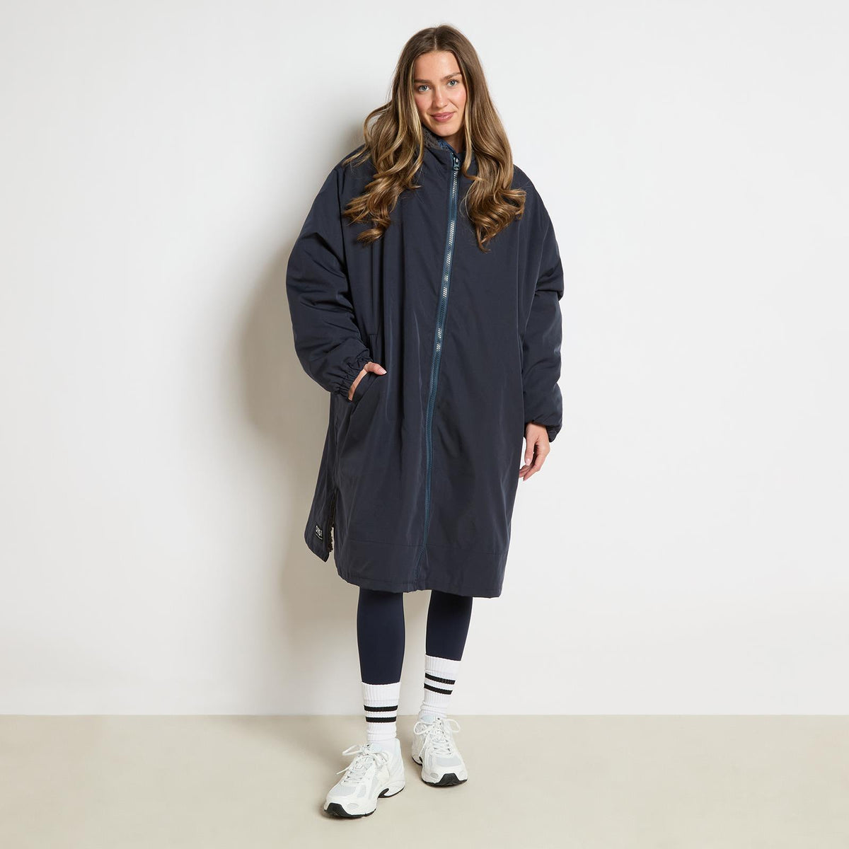 OHS Drying Changing Robe Sherpa Lined Water Resistant Oversize Coat Adults Kids