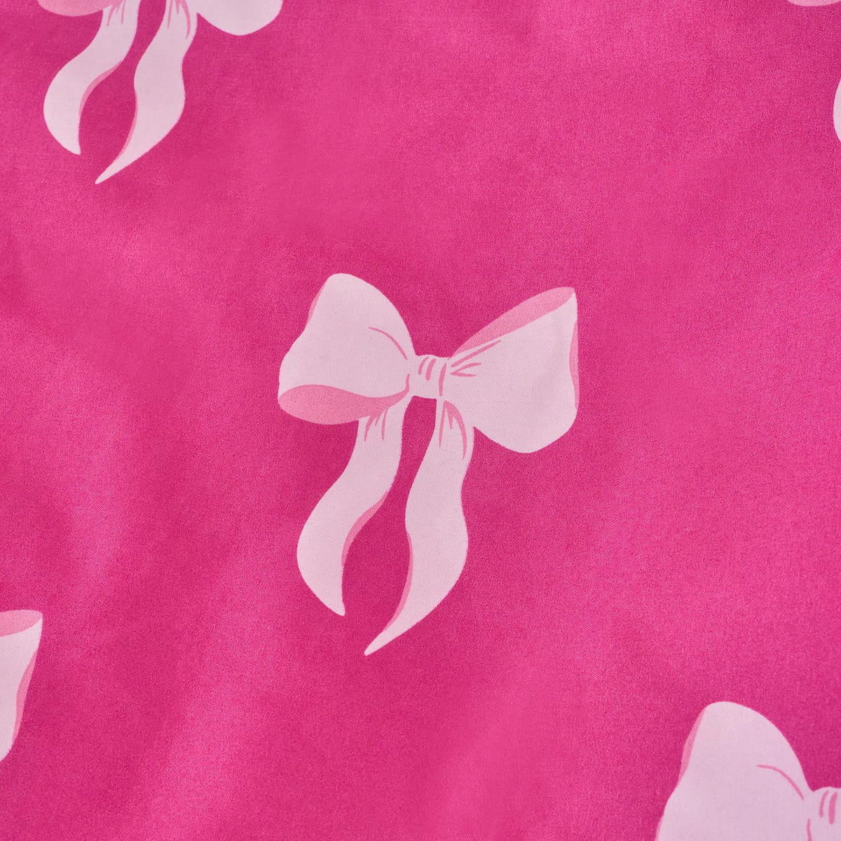 OHS Bow Reversible Duvet Cover Set with Pillowcase Polycotton Microfibre Bedding