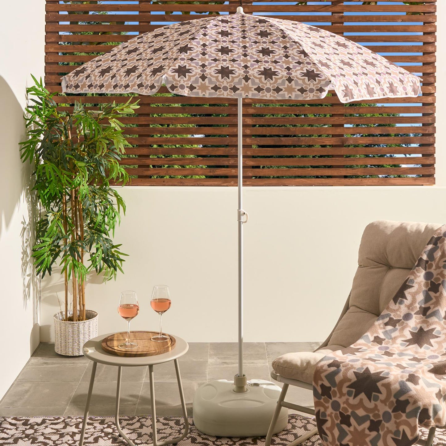 OHS Parasol Umbrella Garden Outdoor Canopy Table Patio Sun Shade