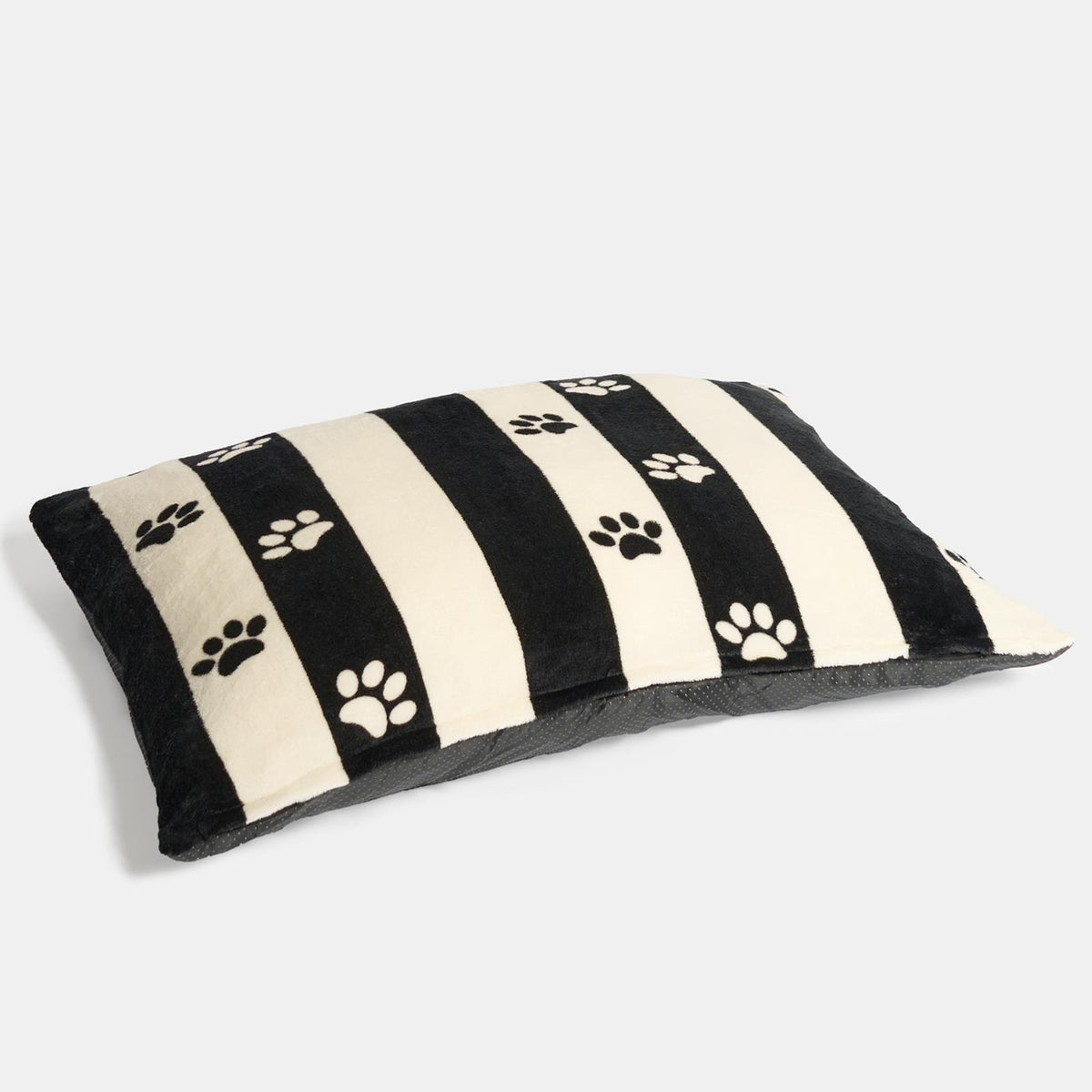 OHS Print Pet Bed Fleece Paw Checks Leopard Stripes Xmas Calming Cushion Dog Cat