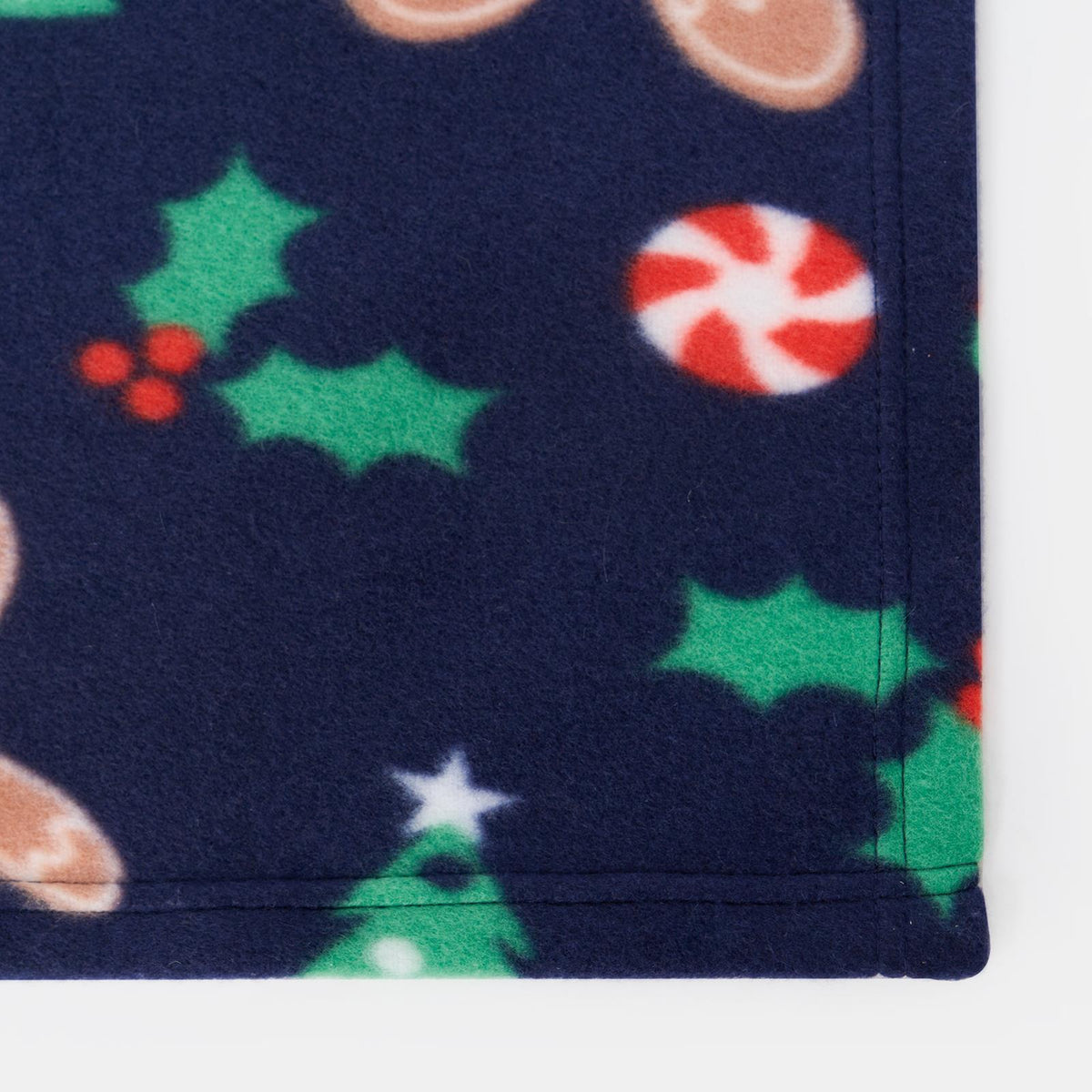 OHS Xmas Throw Blanket Gingerbread Man Soft Warm Travel Foldable Blanket