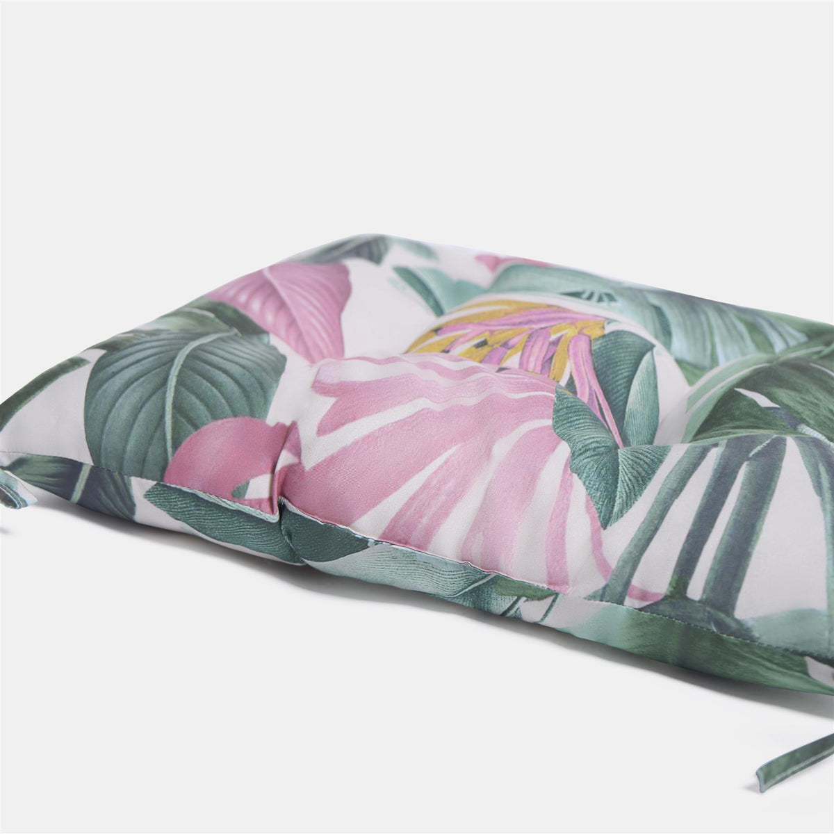 OHS Seat Pads 2 Water Resistant Outdoor Cushions Garden Chair Covers Ties