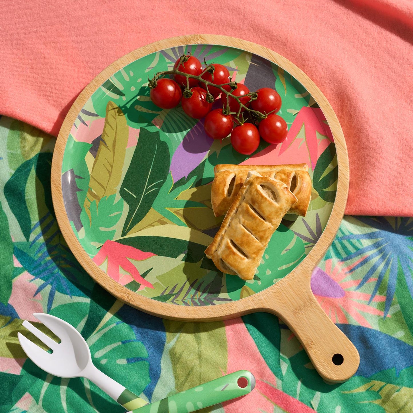 OHS Printed Picnicware Wine Cooler OR Picnic Blanket OR Bag Plates Bowls Glasses
