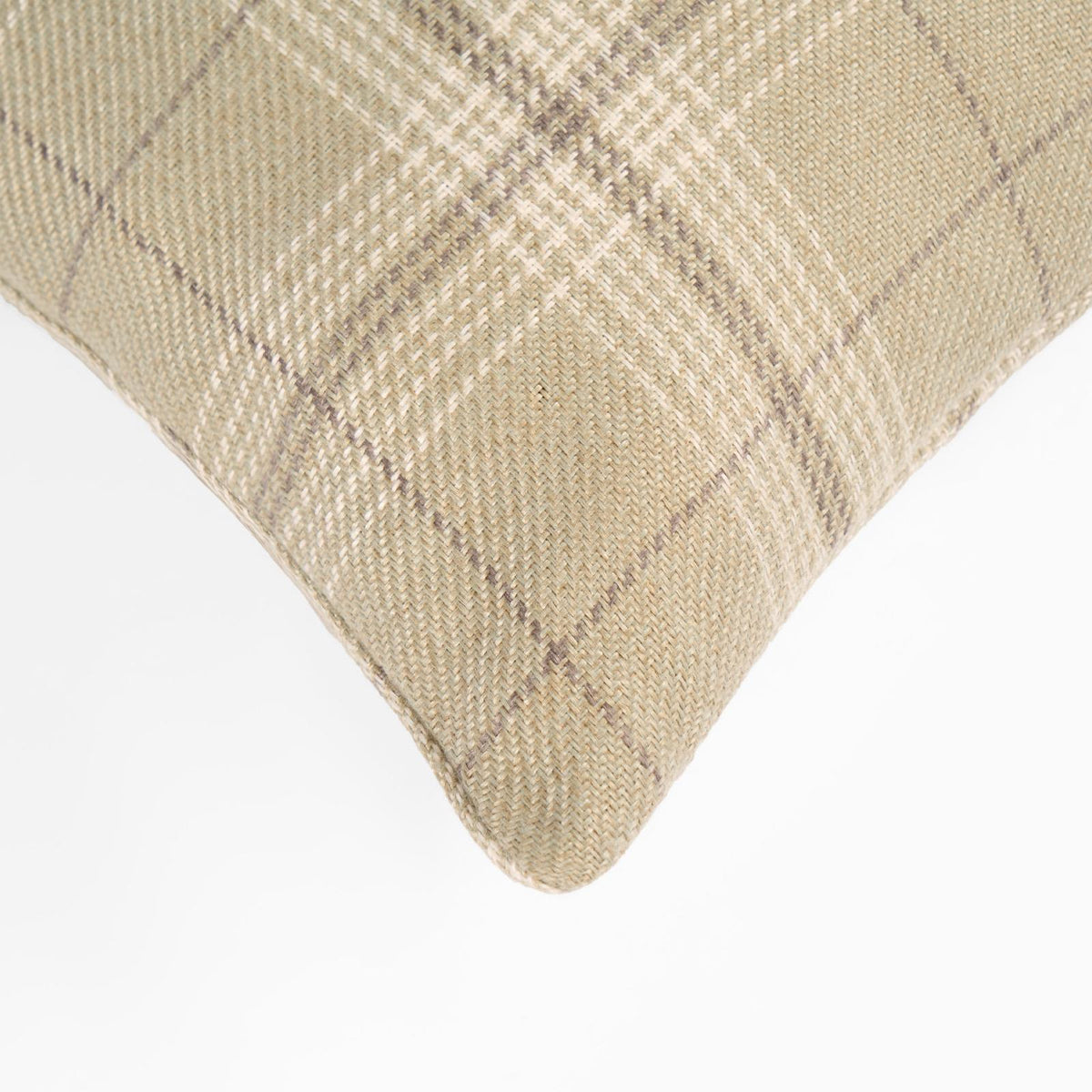 OHS Woven Check Cushion Covers 2 Pack Cases Luxury Home Decor