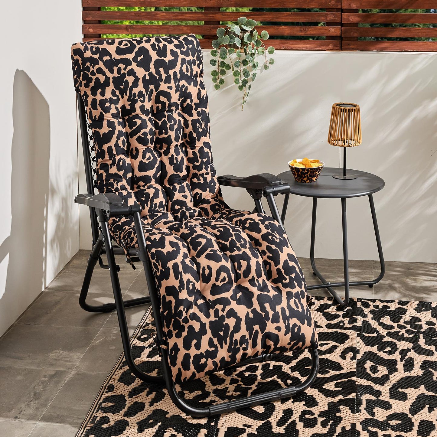 OHS Printed Gravity Chair Seat Cushion Water Resistant Filled Garden Pad