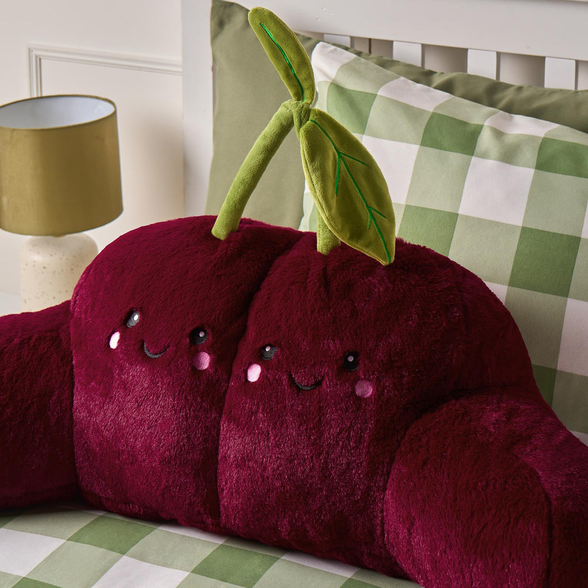 OHS Character Cuddle Cushion Soft Fleece Reading Pillow with Arms Bed Chair