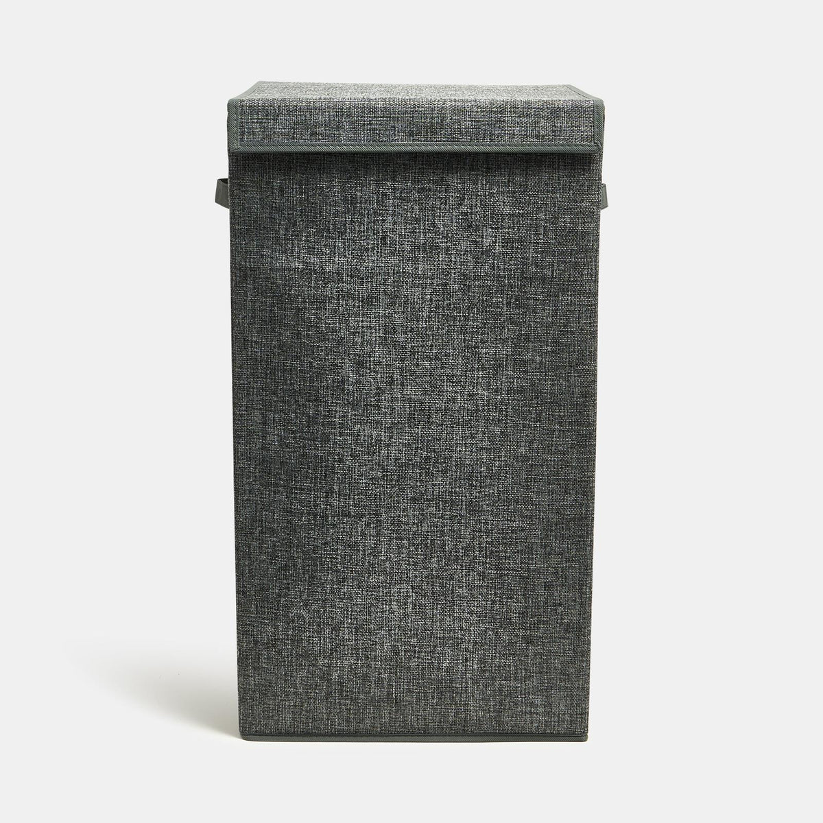 OHS Laundry Basket Faux Linen Folding Hamper Bag Clothes Bin Storage with Lid