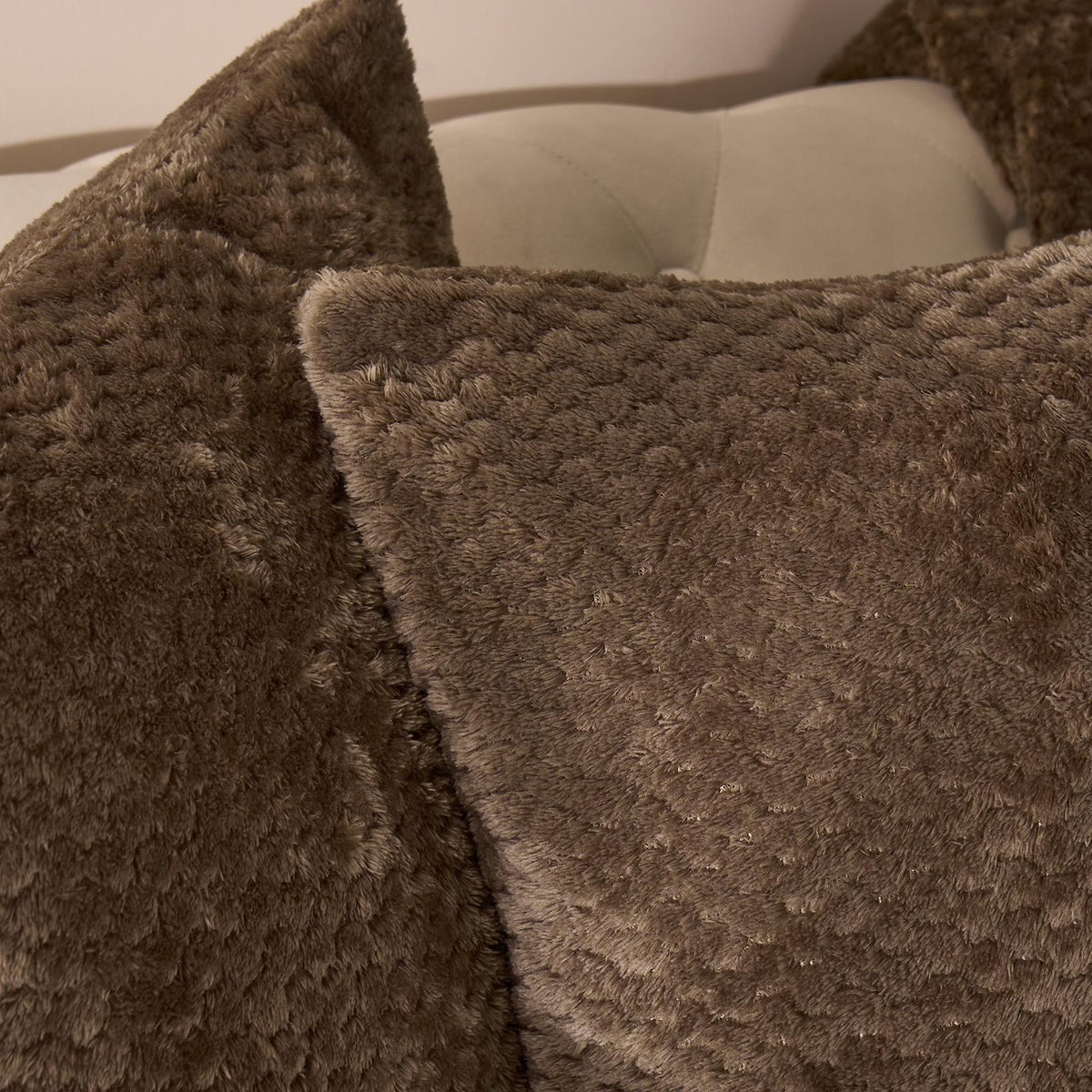 OHS Waffle Fleece Cushion Covers 2/4 Pack Soft Filler Decor