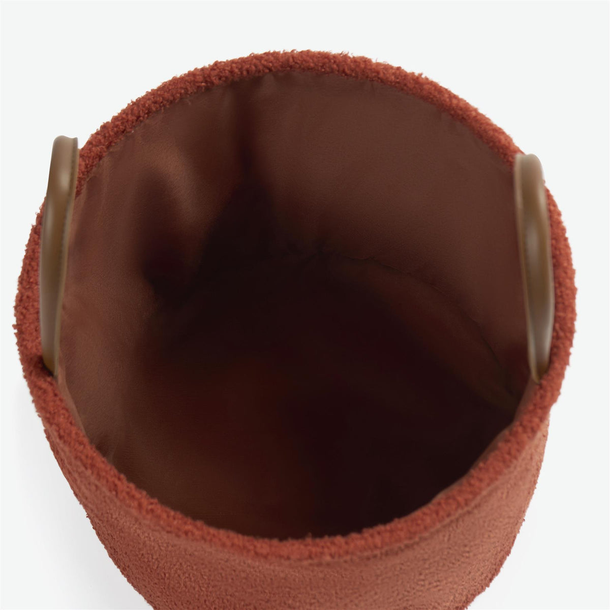 OHS Storage Basket Handles Boucle Fleece Laundry Clothes Organiser