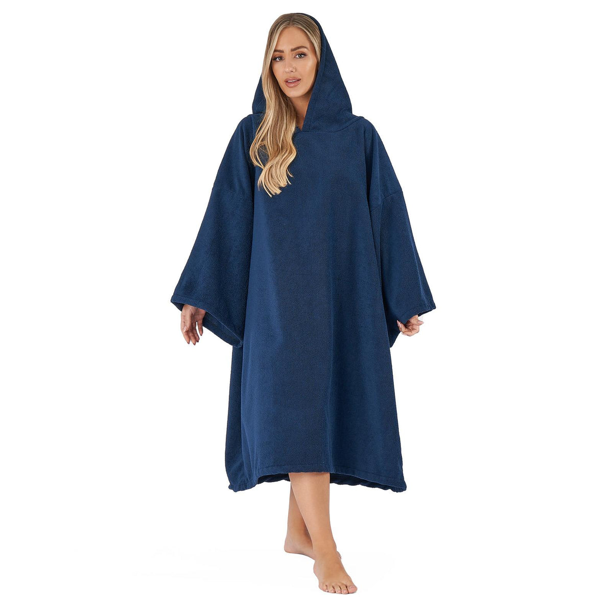 OHS Hooded Towel Poncho Adult Absorbent Dry Beach Swim Bath Changing Robe
