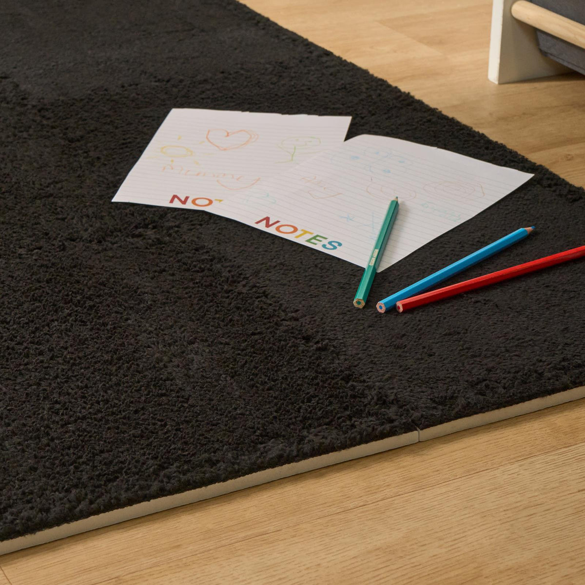 OHS Interlocking Foam Floor Tiles Teddy Fleece Soft Kids Play Mat Carpet Yoga