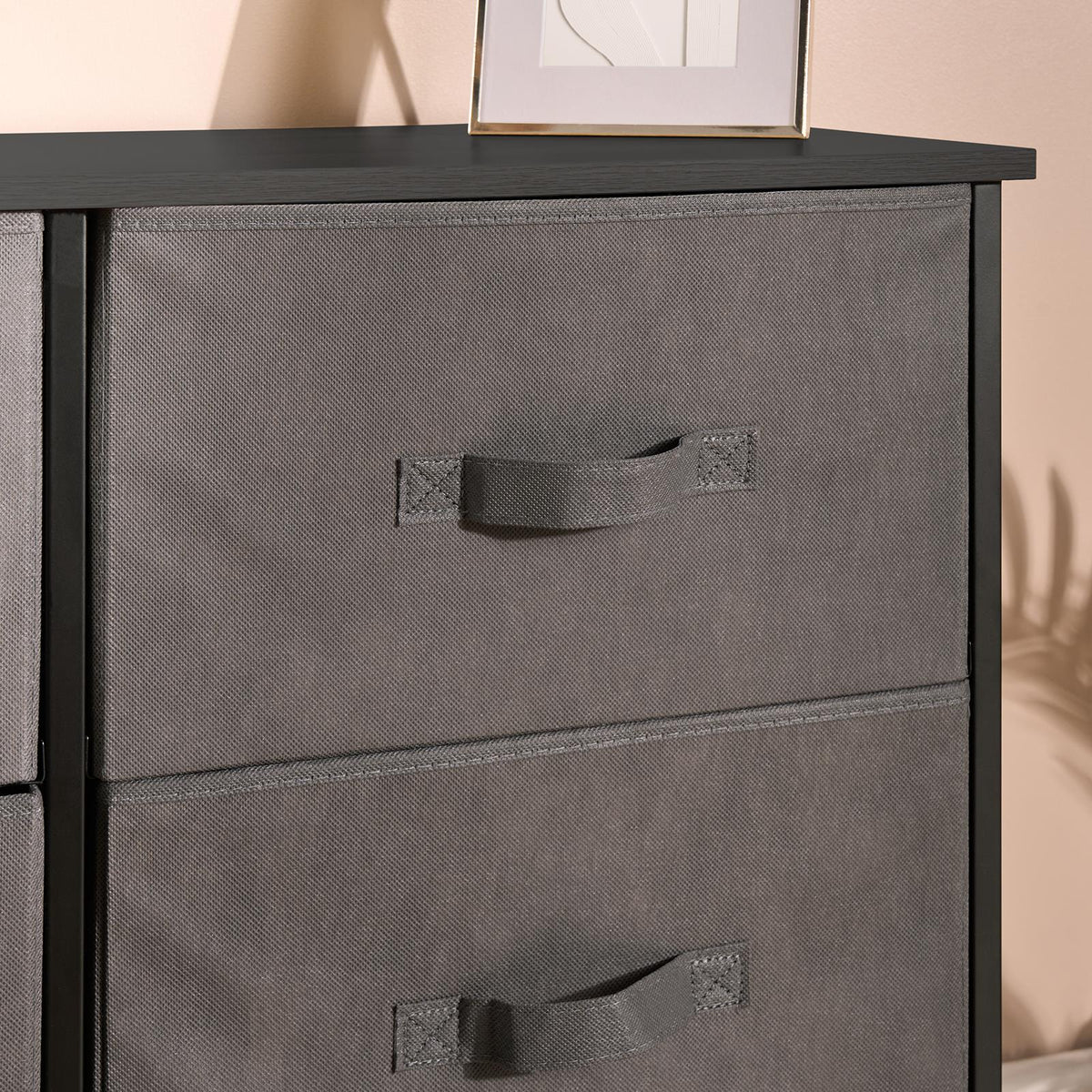 OHS Fabric Cabinet Bedside 2/3/4/5/6 Drawers Storage Unit Clothes Home Organiser