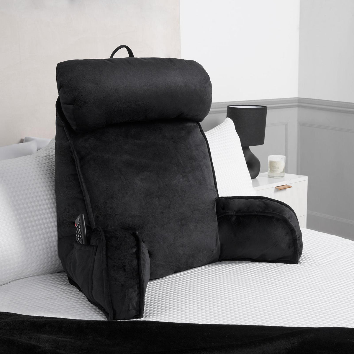 Cuddle Cushion Back Lumbar Support Head Rest Bed Reading Pillow Plump Soft Arms